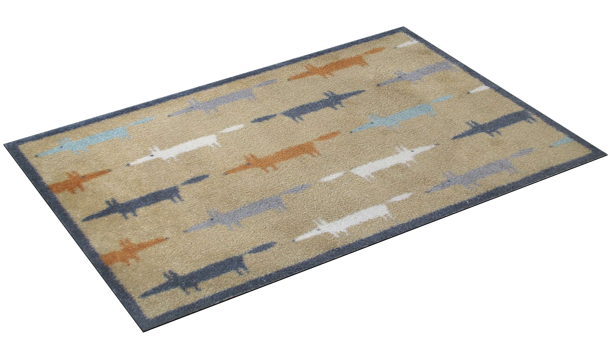 Turtle Mat Fußmatte »Running Mr Fox Multi« rechteckig 9 mm Höhe