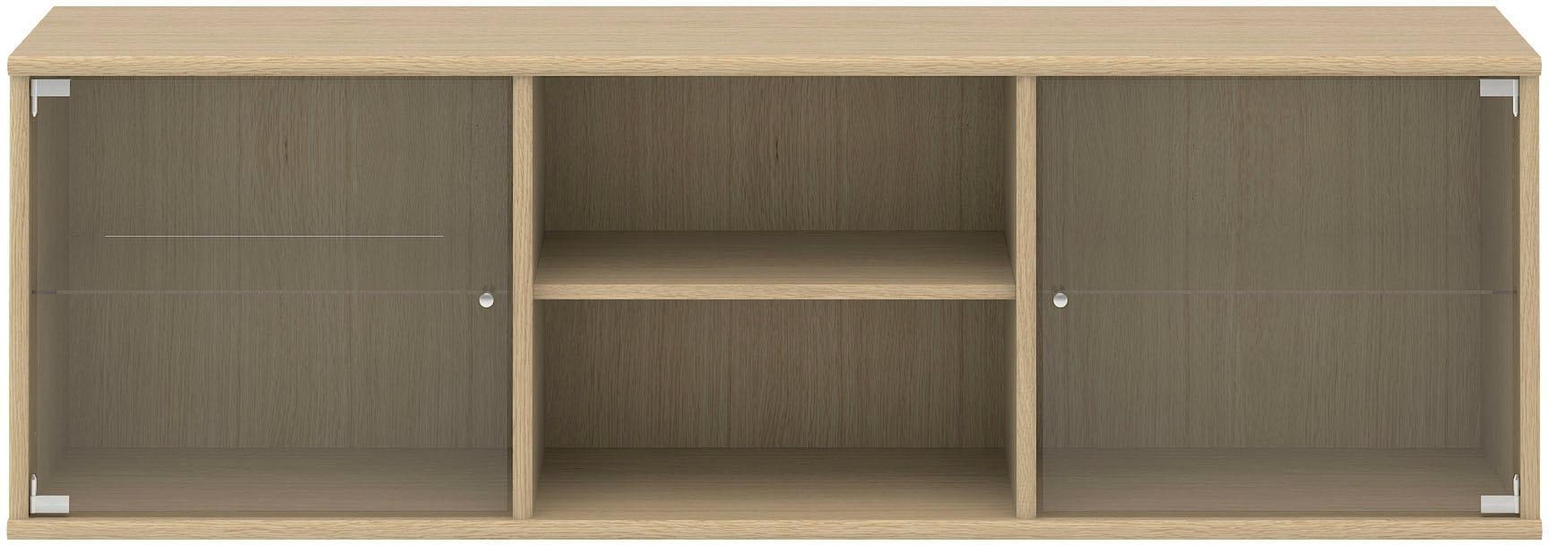 Hammel Furniture Lowboard »Mistral, B: montierbar«, Designmöbel mit 133 cm, Glastüren, BAUR hängend/stehend Schrank, anpassungsbar zwei Hochwertig 