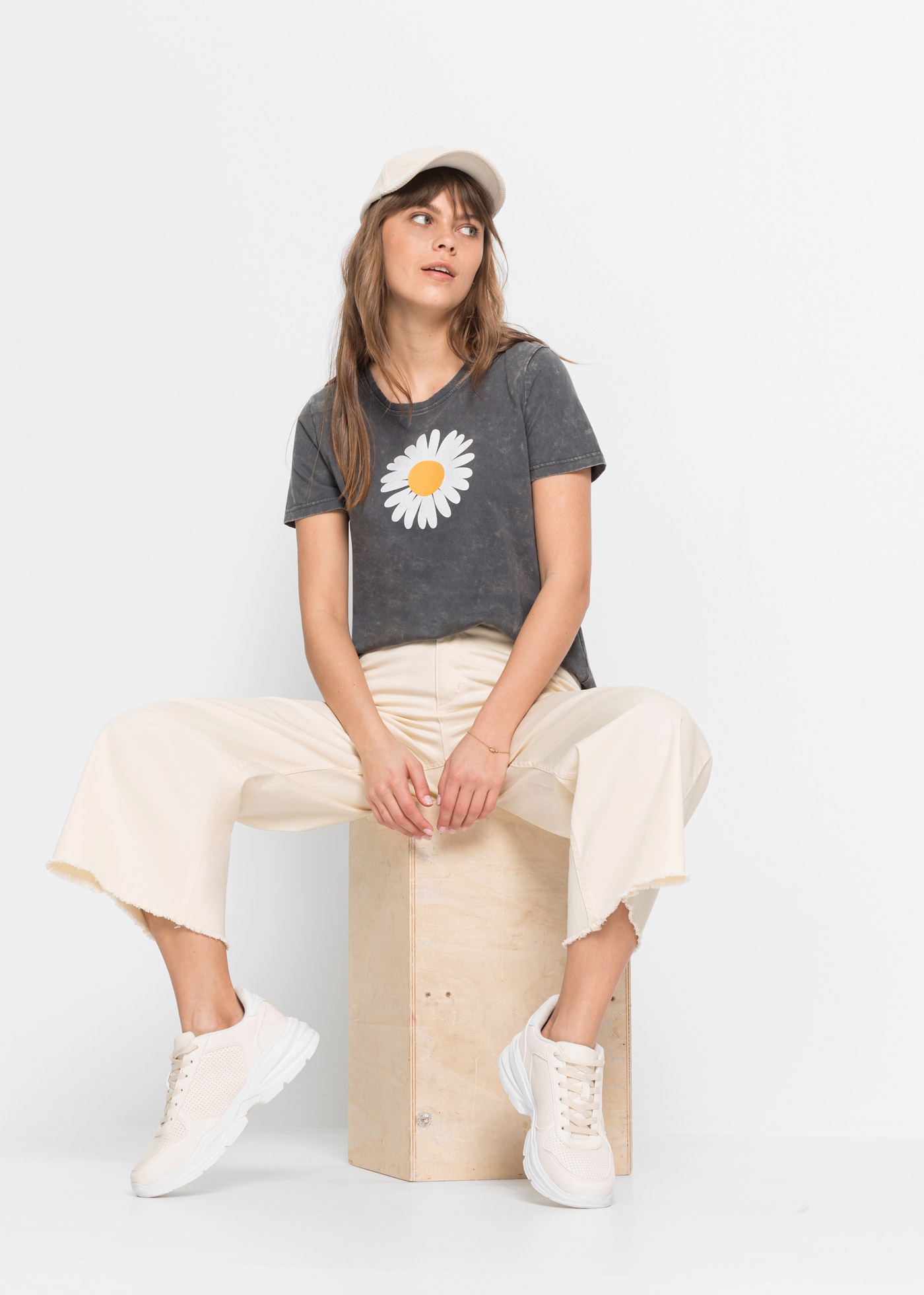 bonprix T-Shirt »T-Shirt aus reiner Baumwolle« T-Shirt aus reiner Baumwolle