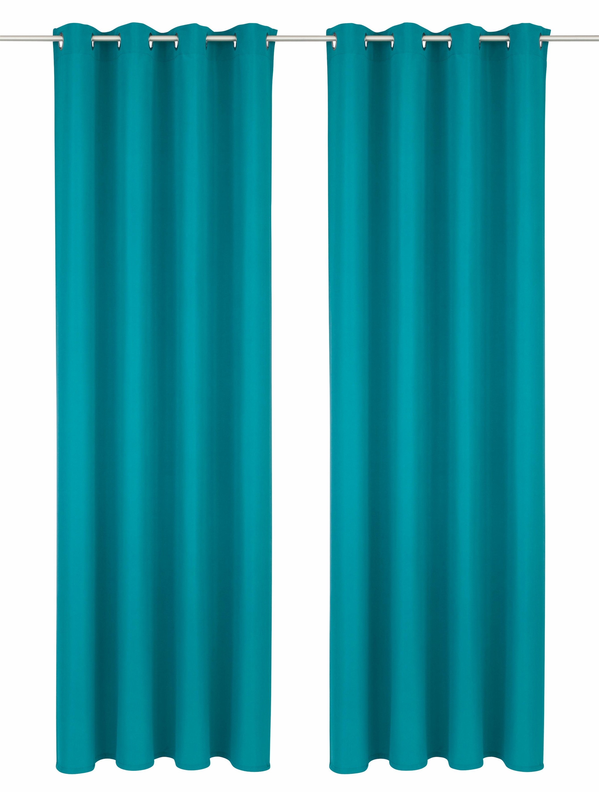 Bruno Banani Vorhang »Lagan«, (2 St.), 2-er Set, gewebt, Microfaser, versch. Größen, einfarbig, Bestseller