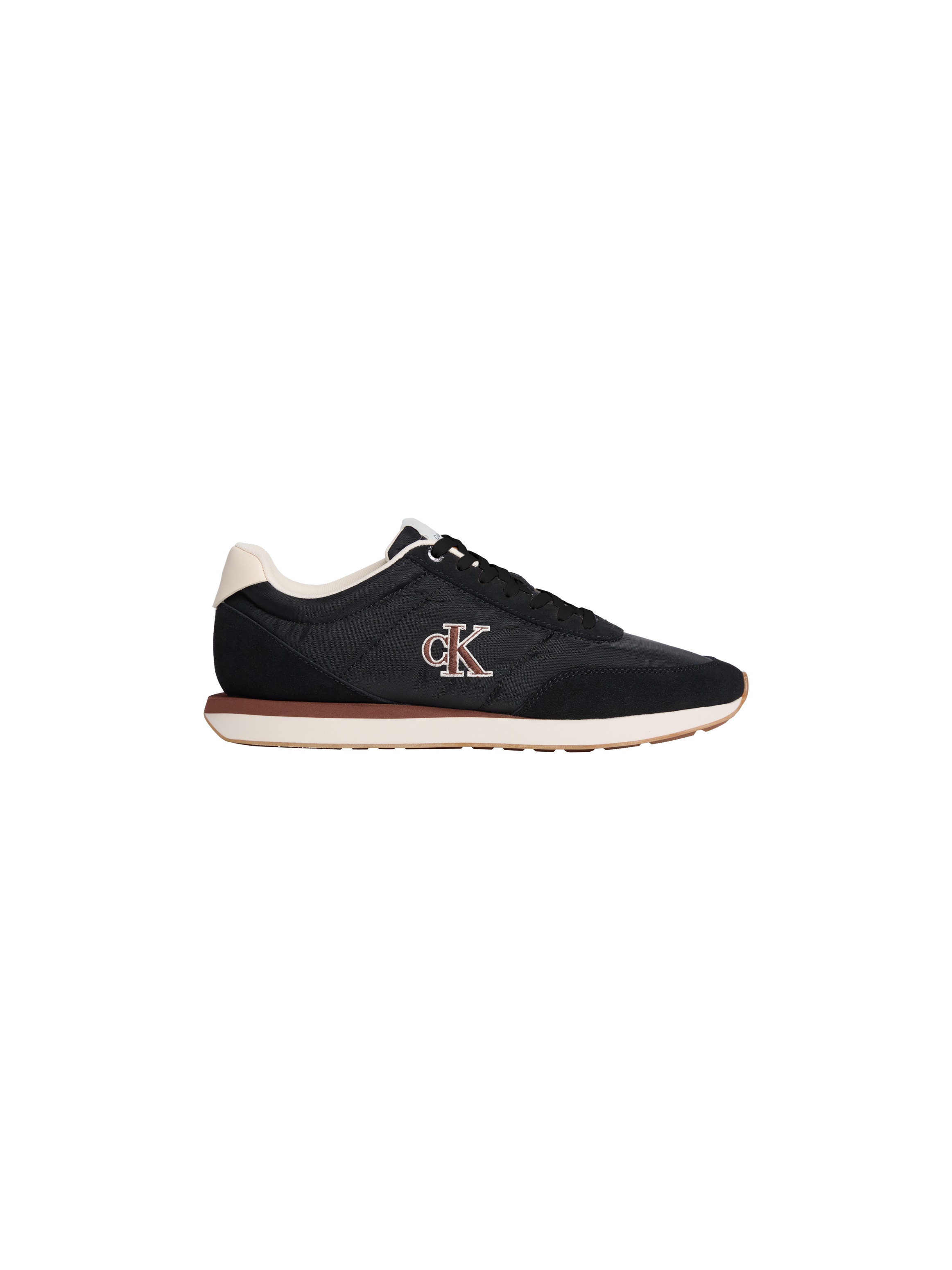 Calvin Klein Jeans Retro Runner Ess Mix Mat Sneaker Black/White/Brown 42 3