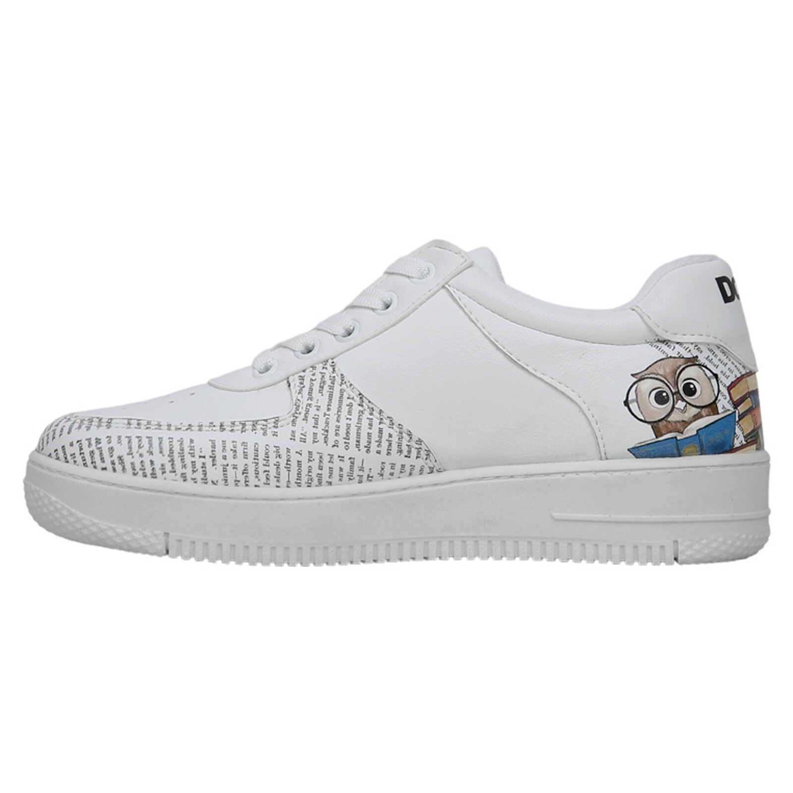 DOGO Sneaker »Dice Low-Top Sneaker The Wise Owl Damen Sneaker«, Handgefertigt