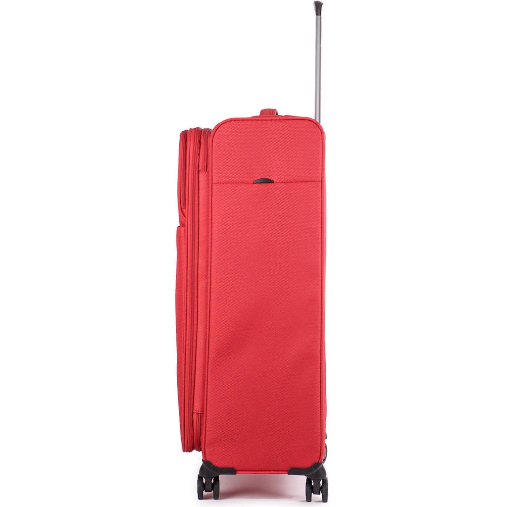 Stratic Weichgepäck-Trolley »Stratic Light + L, red«, 4 Rollen