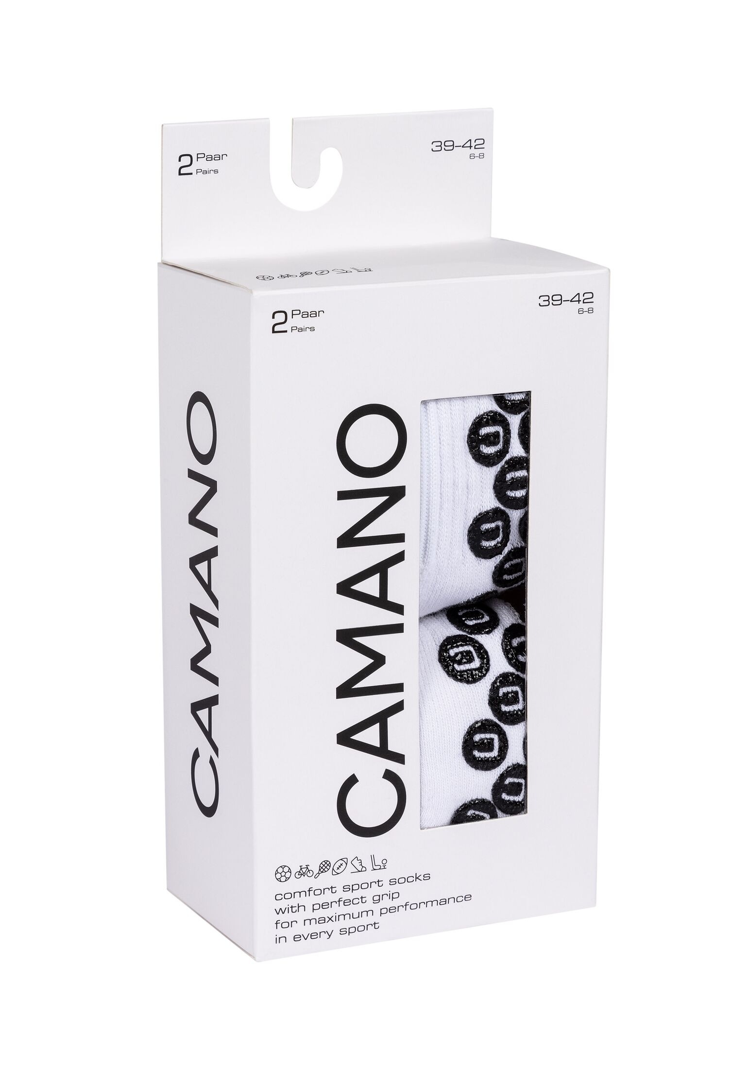 Camano Sportsocken "Sportsocken mit Grip Extrastark Anti Rutsch Fußballsock günstig online kaufen