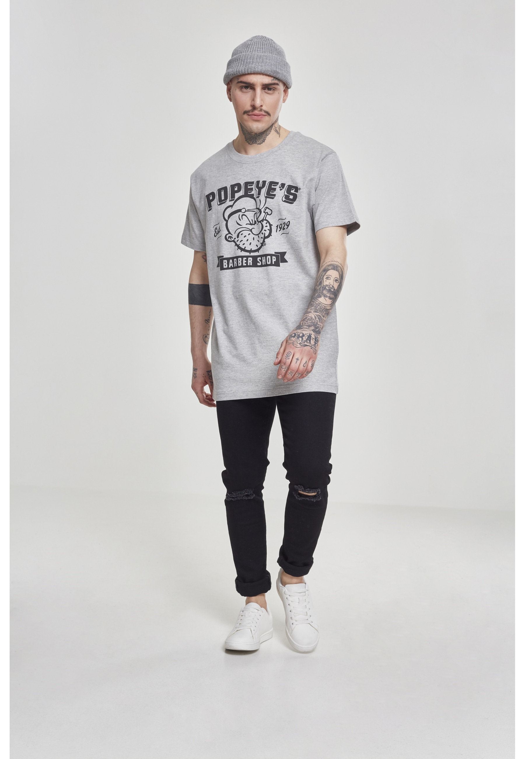 Merchcode T-Shirt »Merchcode Herren Popeye Barber Shop Tee« 1