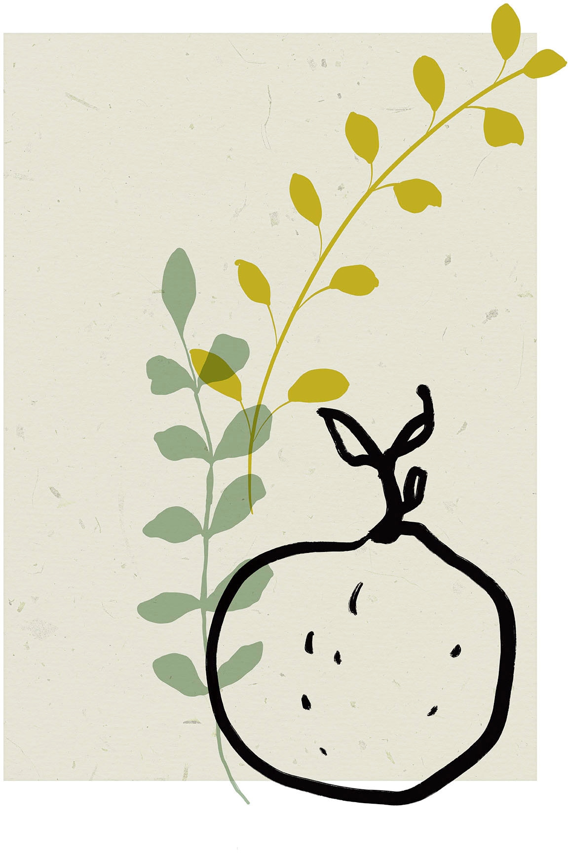 Komar Bild "Fruit du paradis" Natur 1 Stk. tlg. Wandbild zur Dekoration - o günstig online kaufen