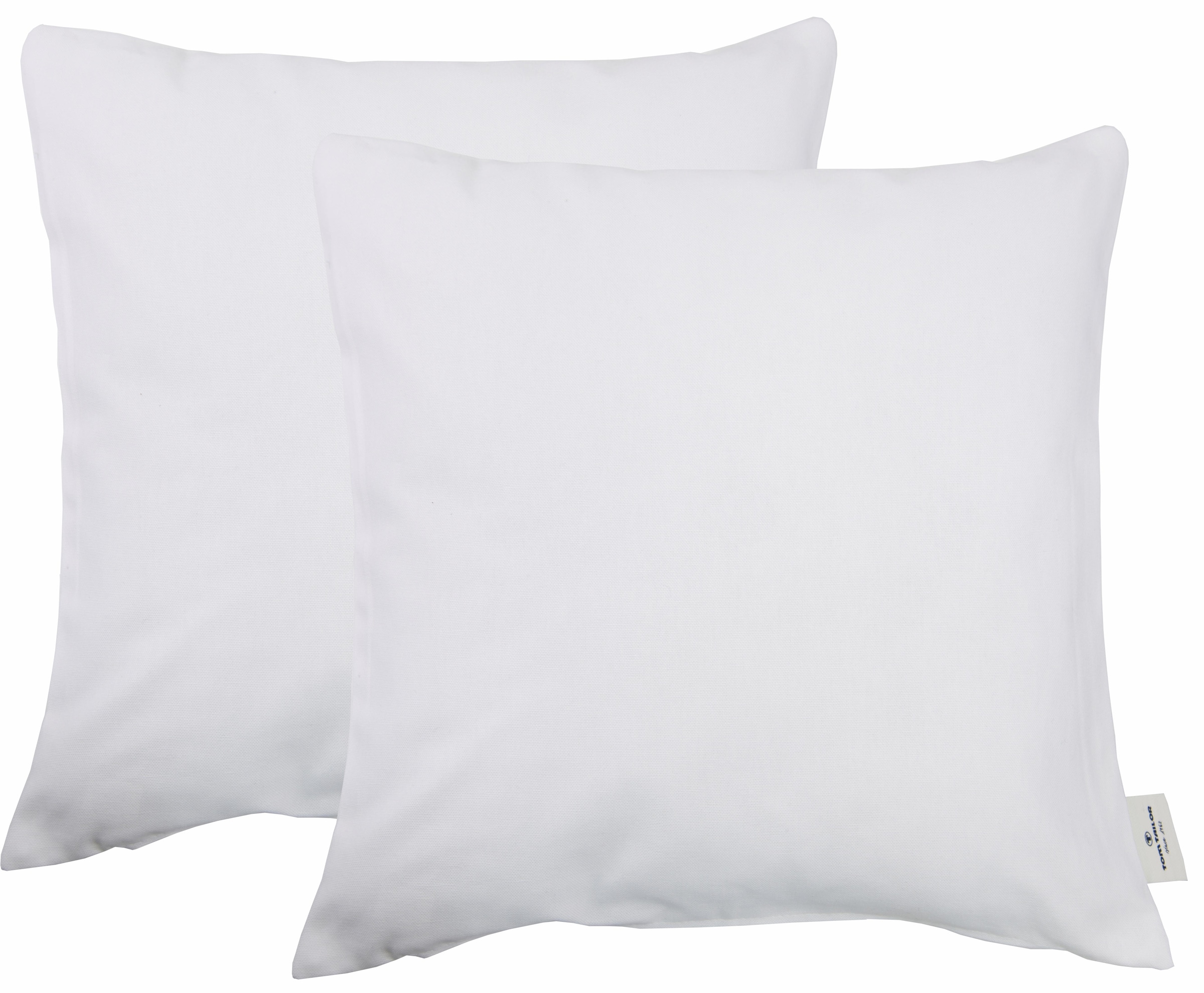 TOM TAILOR HOME "Dove" unifarben, Kissenhüllen ohne Füllung, 2er Pack