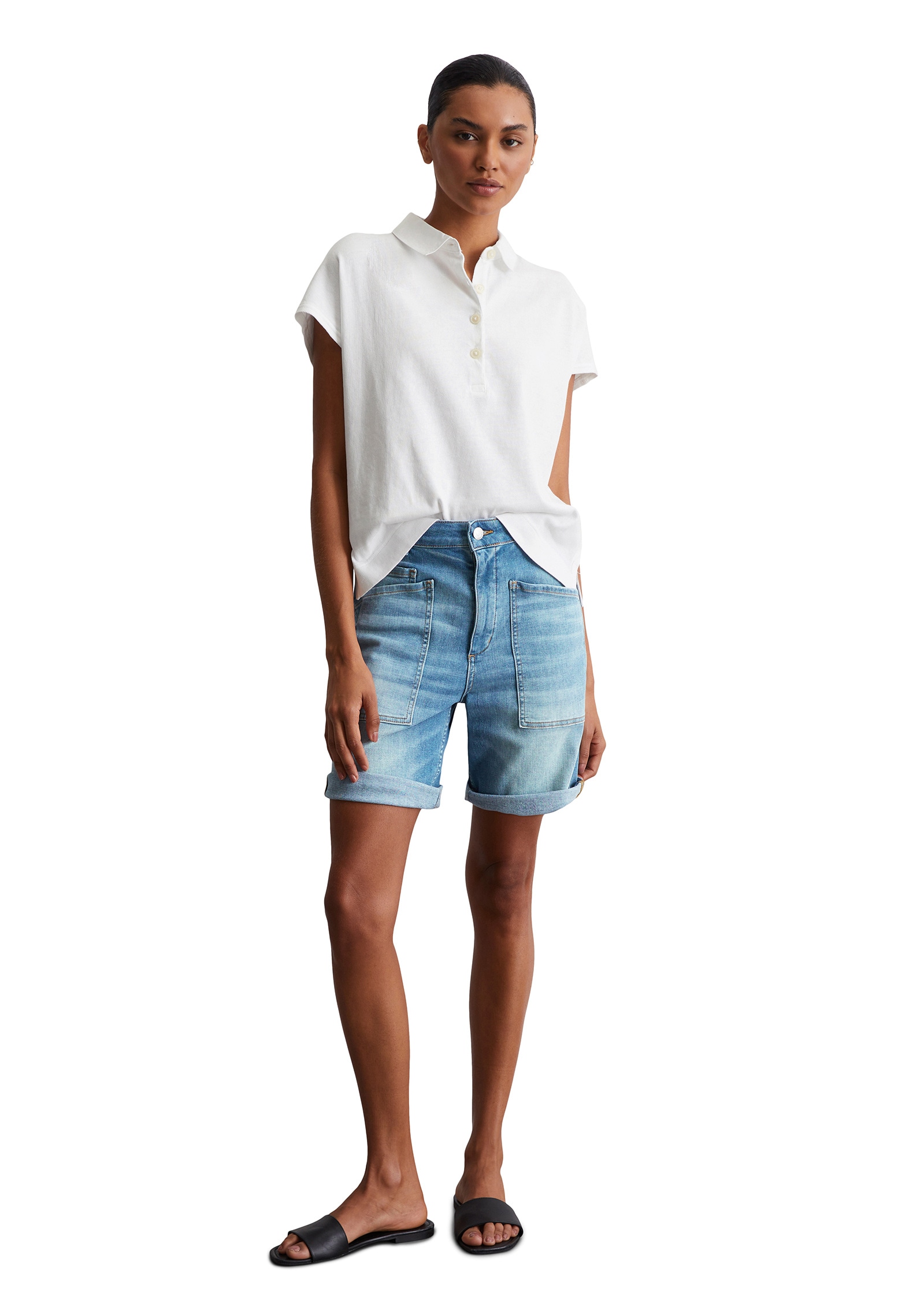 Marc O'Polo Shorts »aus leichtem Stretch-Denim«