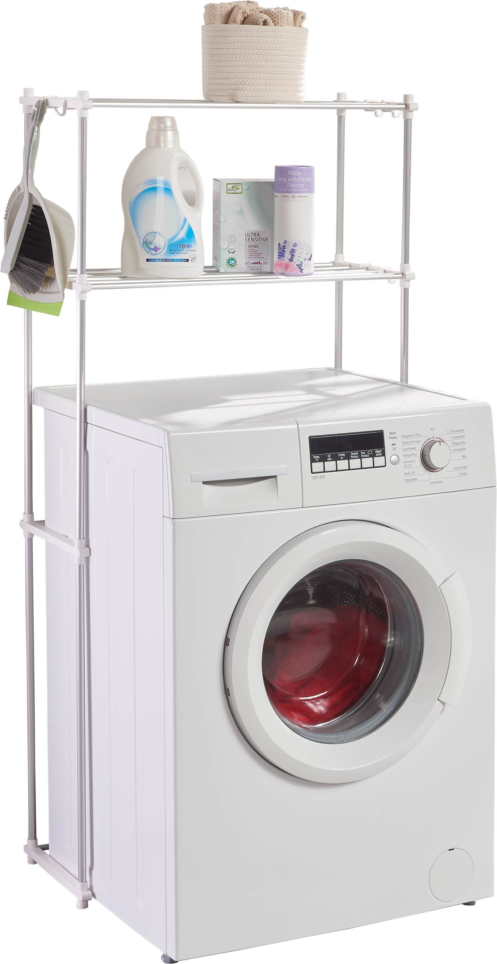 Ruco Regal Waschmaschinen-Überbauregal, Inkl. 8 Aufhängehaken für Kehrschau günstig online kaufen