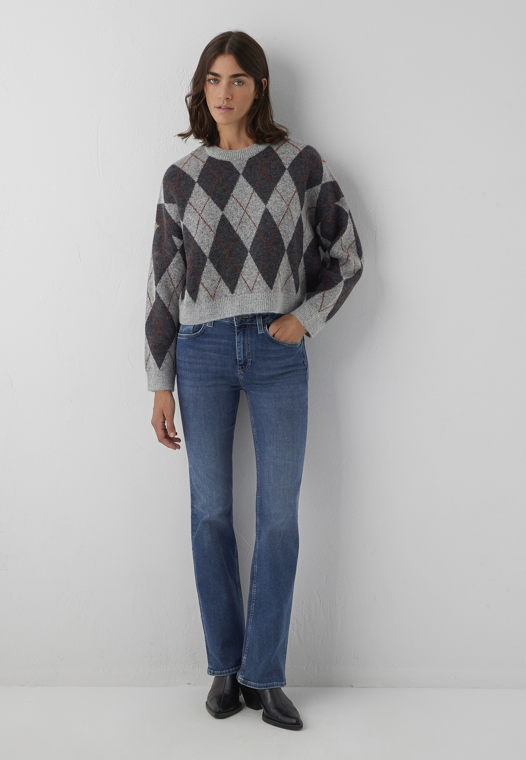 Mavi 1100000002199 »CREW NECK SWEATER« Pullover Argyle