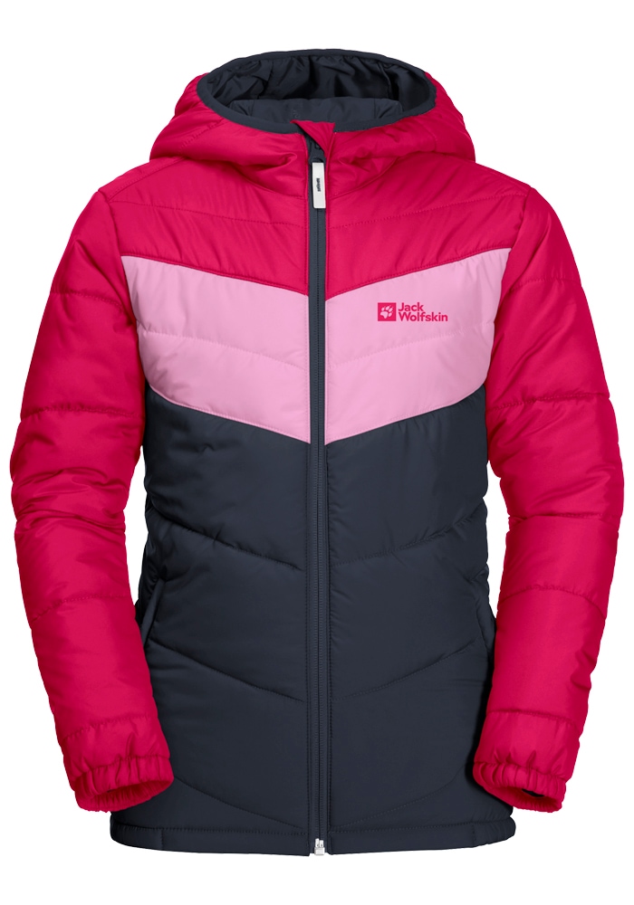 Jack Wolfskin Fleecejacke "THREE HILLS JACKET KIDS", mit Kapuze