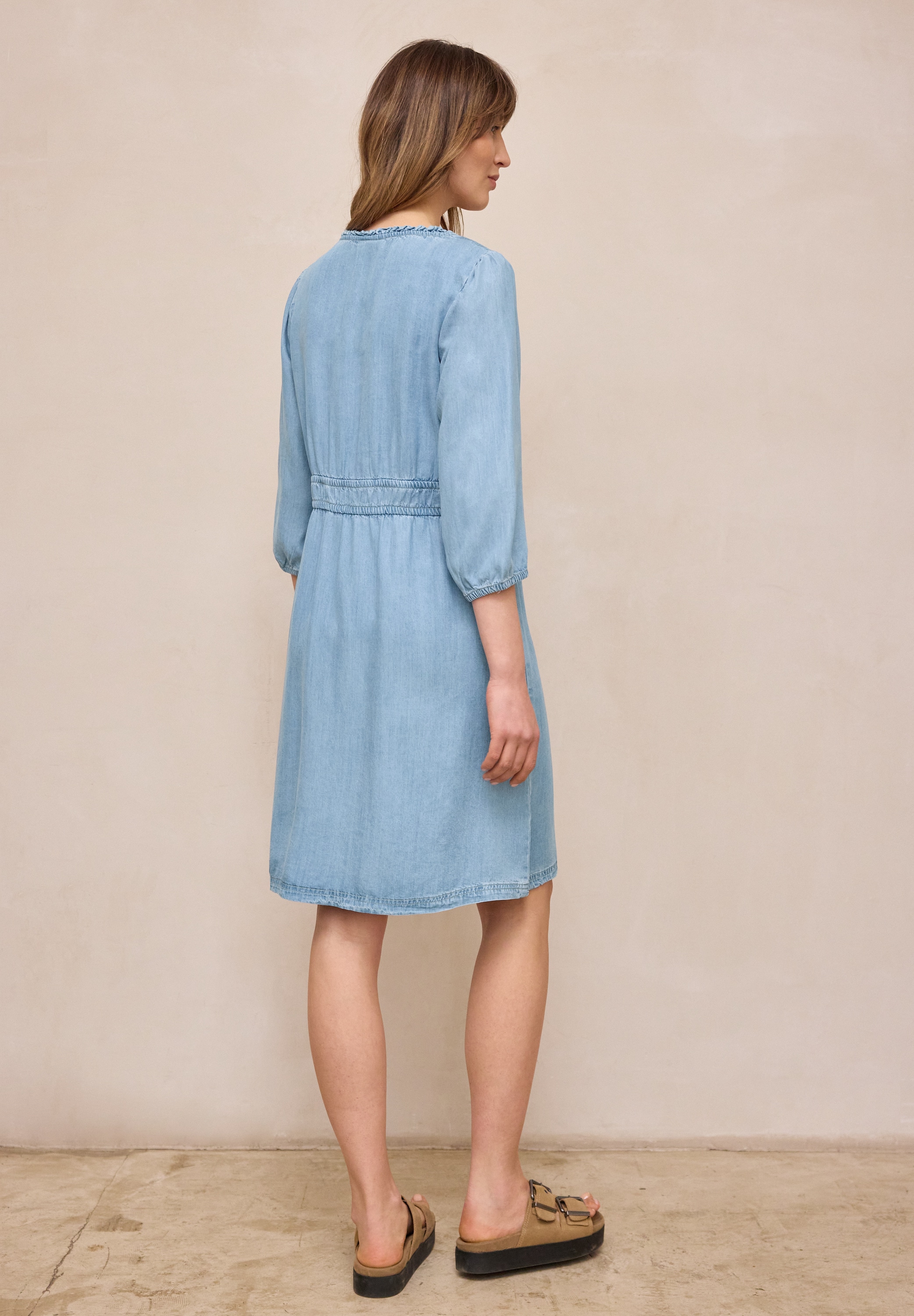 STREET ONE STUDIO Jeanskleid Ohne Taschen aus Lyocell