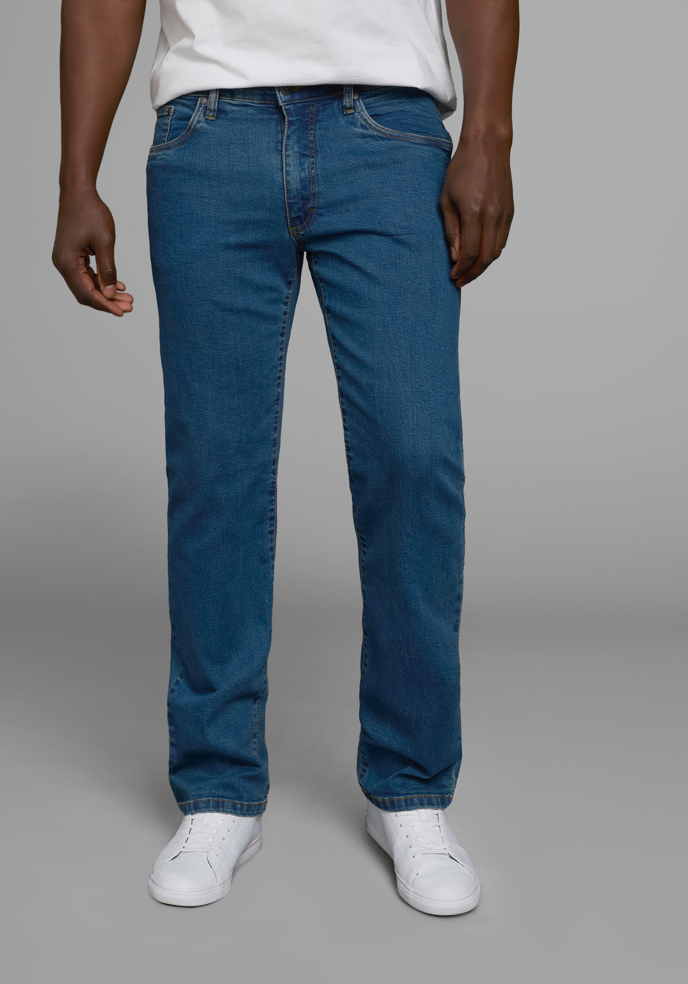 Thumbnail - Arizona Stretch-Jeans "John" Packung, 2 Stk. gerade Beinform, niedrige Leibhöhe, mit Five-Pocket-Konfiguration