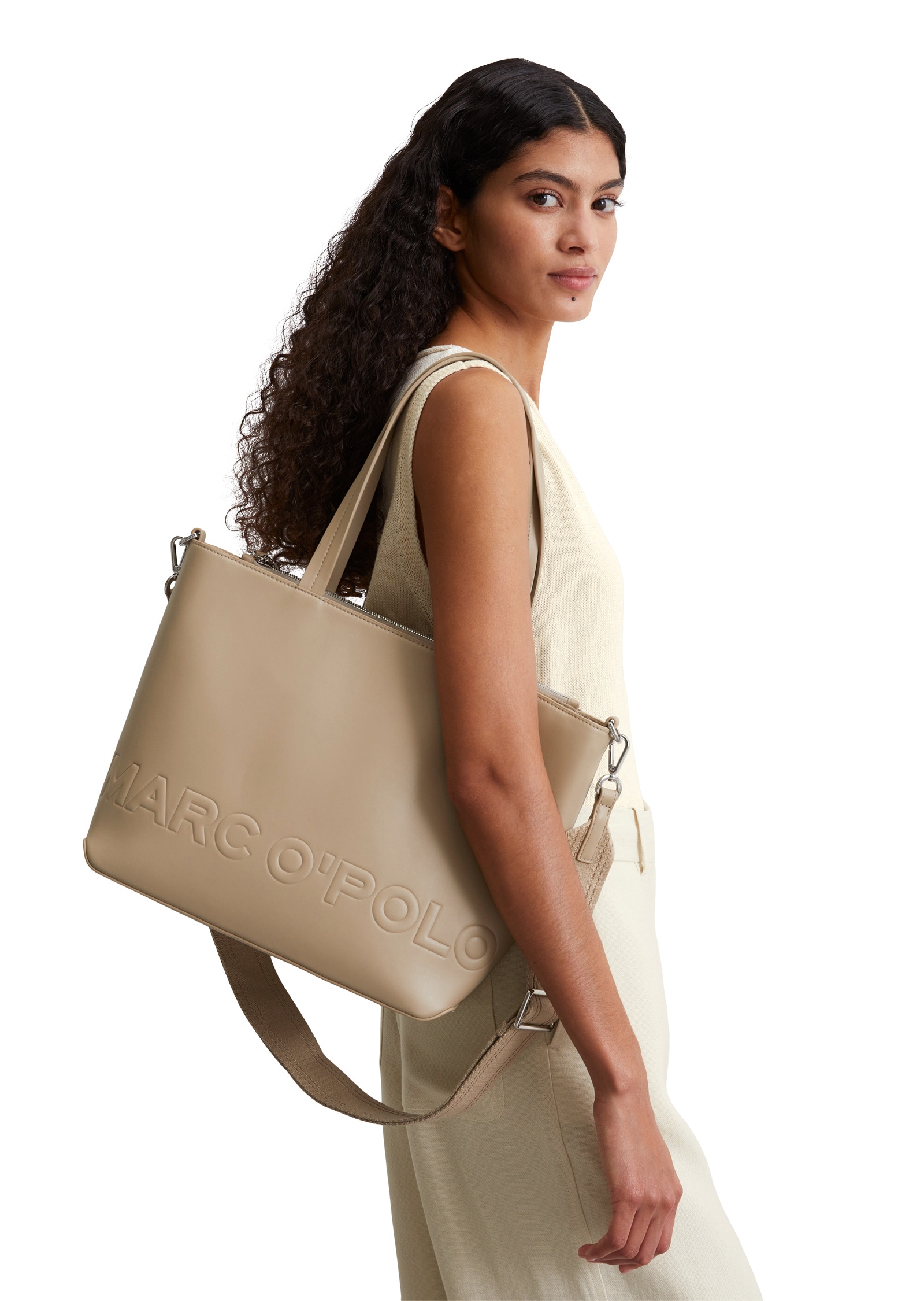Marc O'Polo Shopper »aus einer Lederalternative aus recyceltem Polyester«