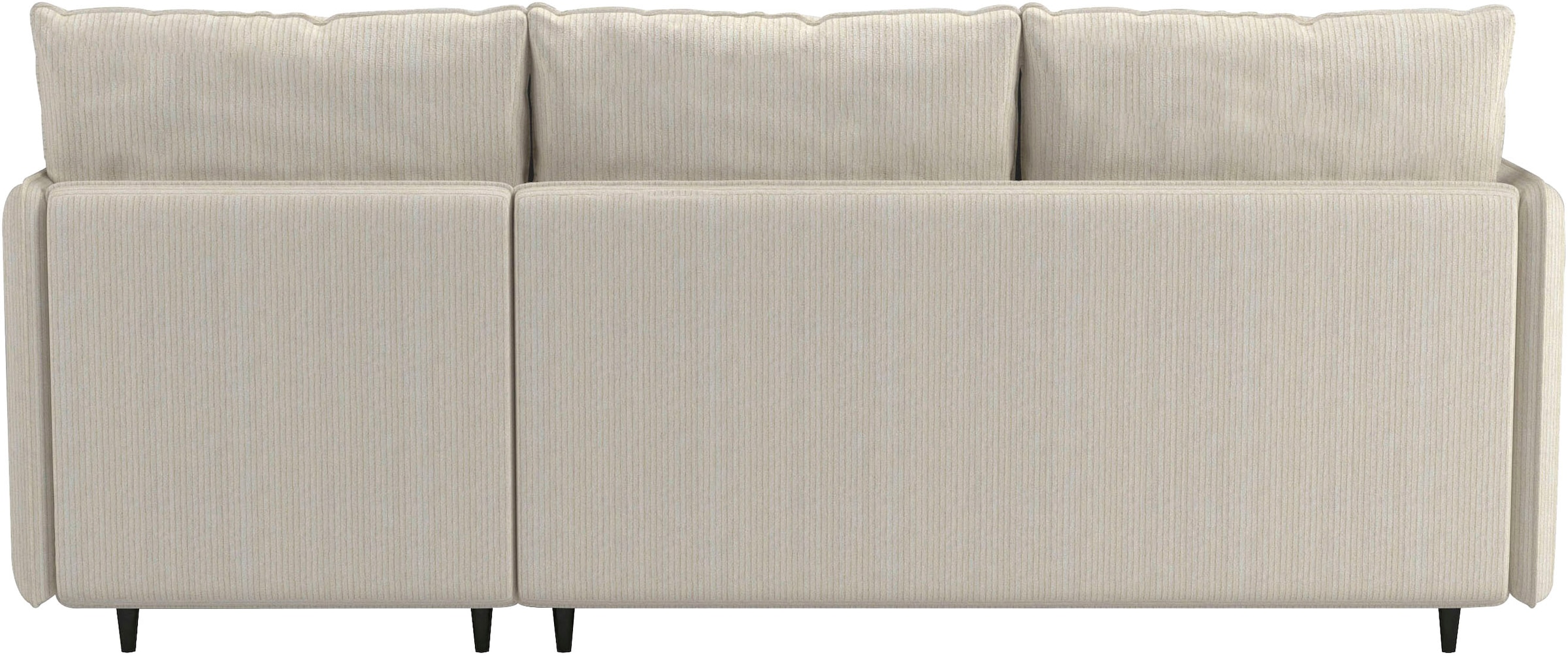 Dorel Home Ecksofa »LINDHUS, L-Form, 4 verschiedene Stellvarianten, Lounge-Sofa,«, Wohnlandschaft, mit Recamiere, großer Bettkasten, Cord, Chenille