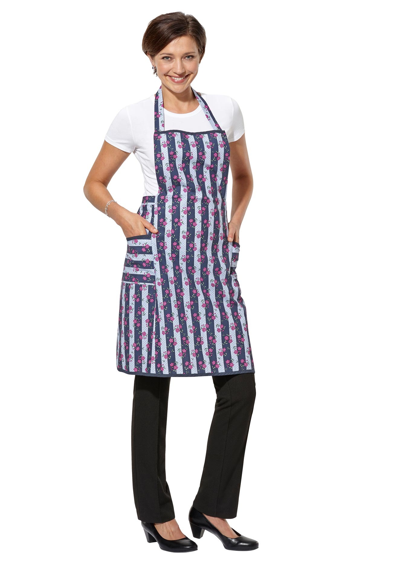 Latzschürze mit Bindebändern