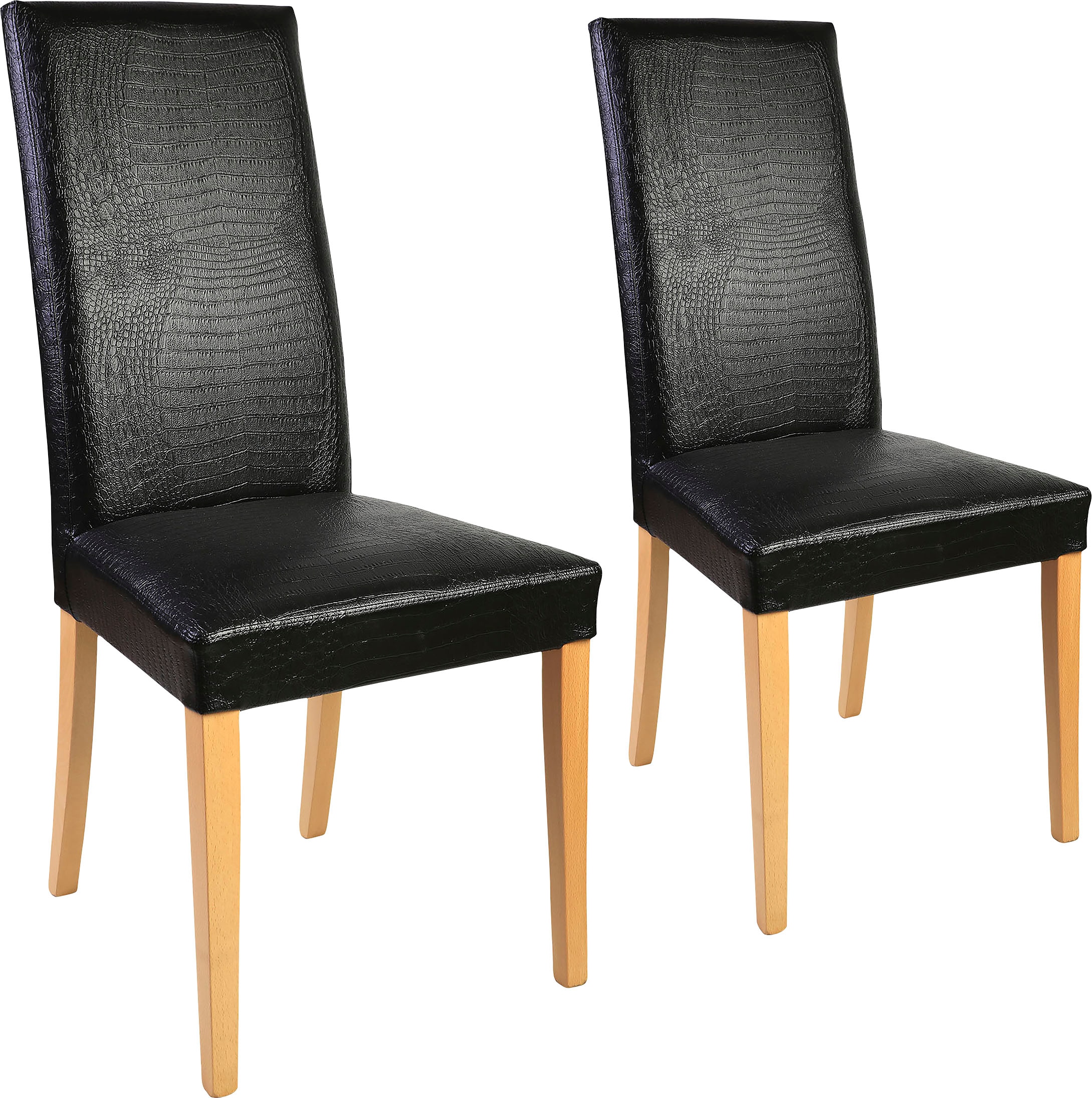 OTTO home Polsterstuhl "Java" (Set) 2 Stk.Kunstlederbezug mit Animalprägung günstig online kaufen