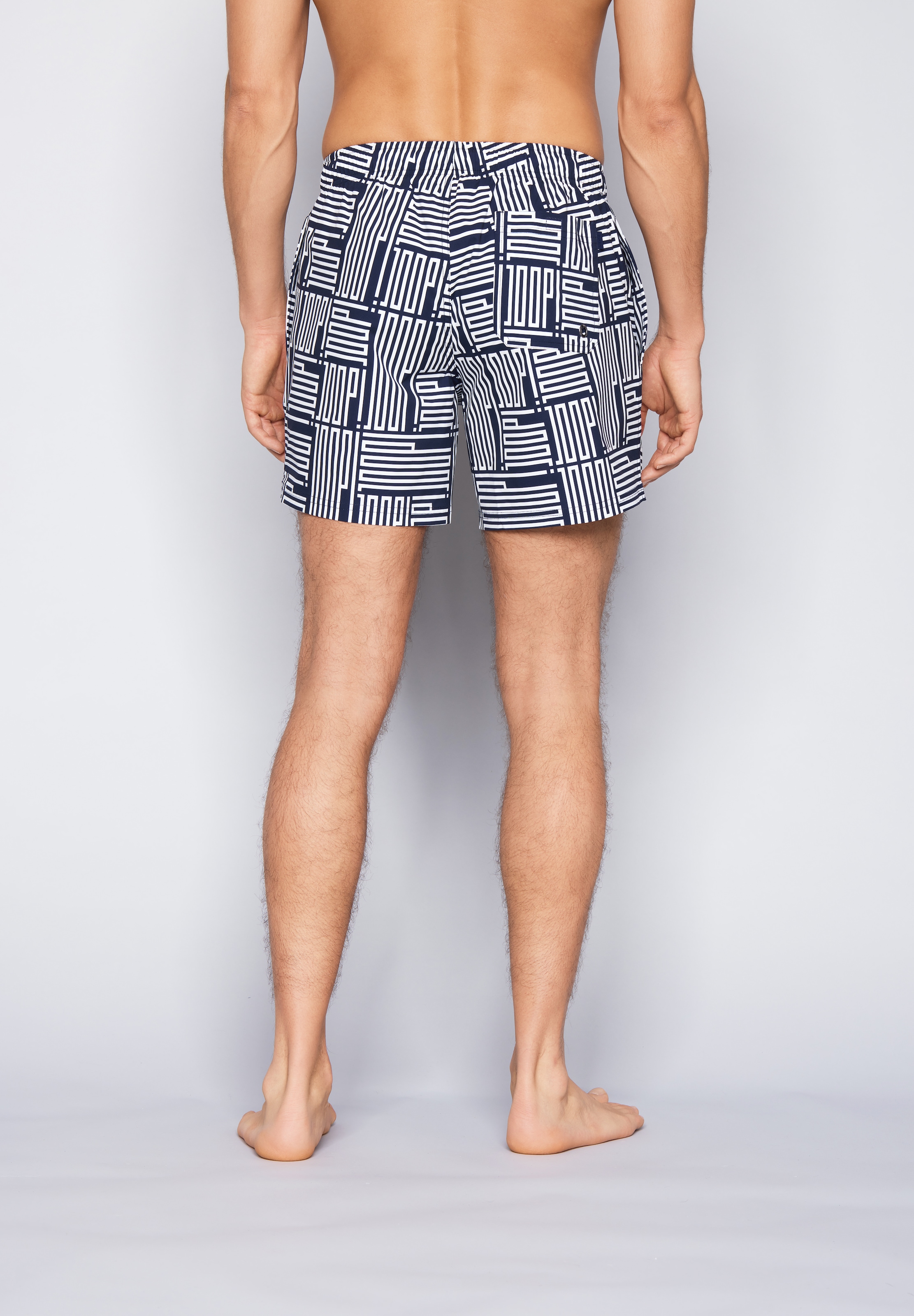 JOOP! Badeshorts »Deco Logo« mit großem Allover-Wording und seitlichen Taschen