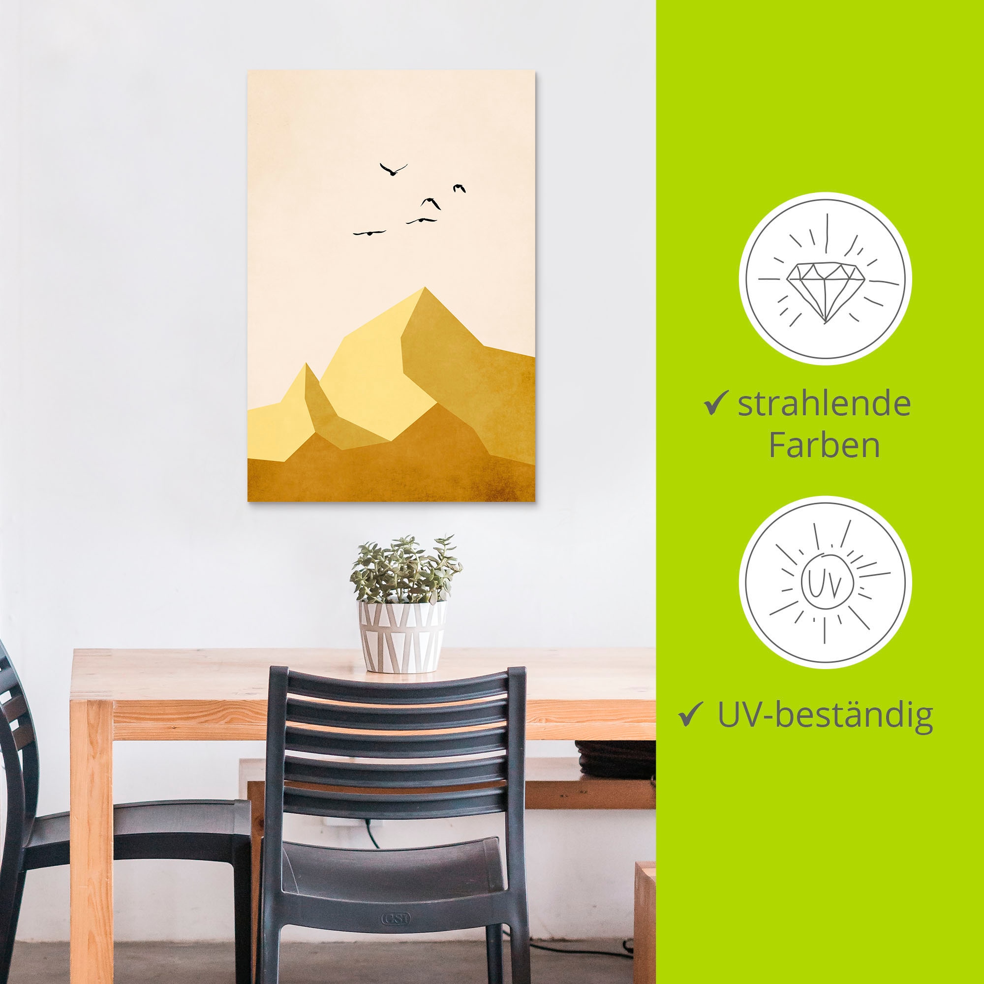 Artland Wandbild »Zugspitze, DREI«, Berge & Alpenbilder, (1 St.), als Alubild, Leinwandbild, Wandaufkleber oder Poster in versch. Größen