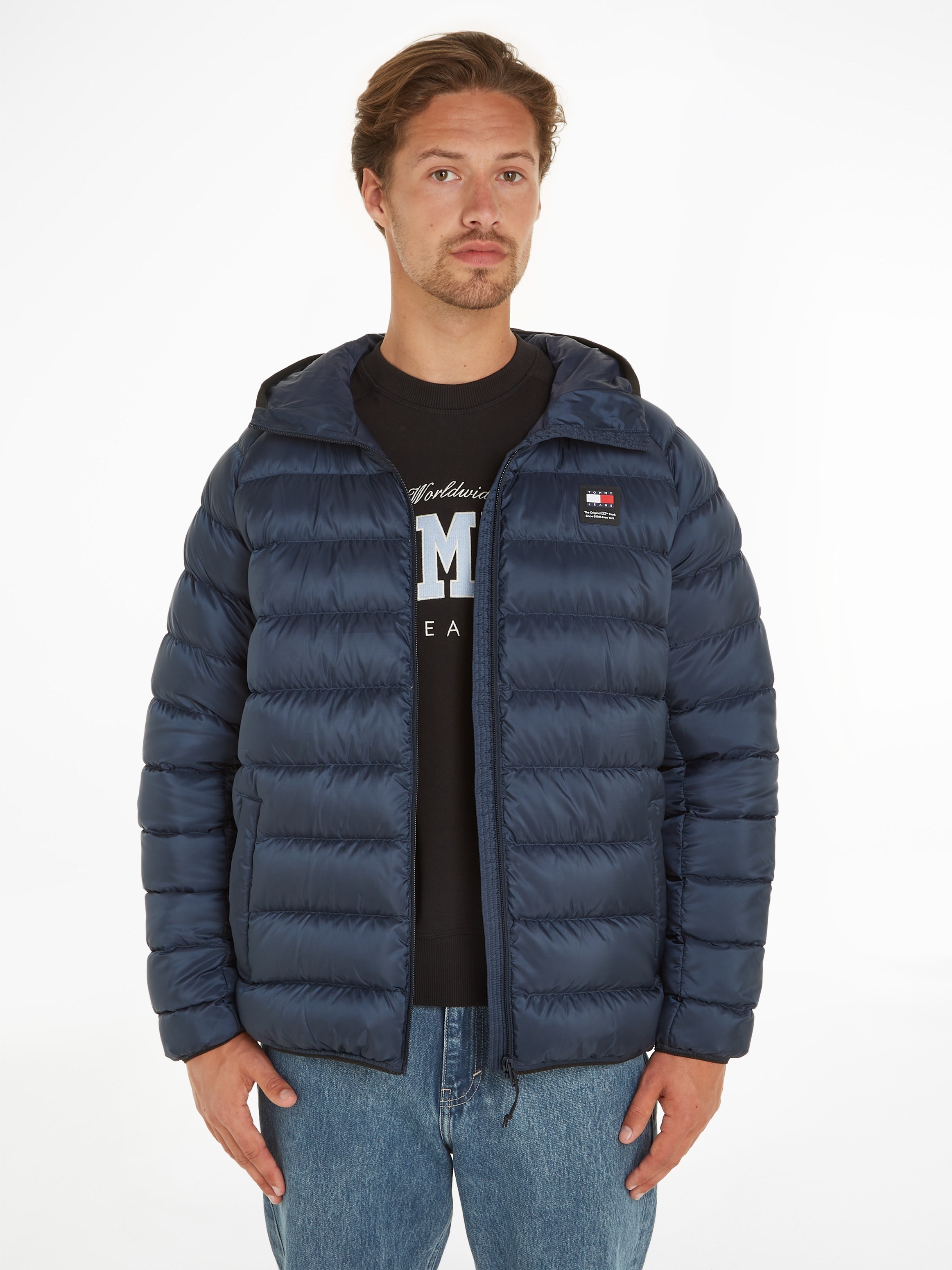 Tommy Jeans Daunenjacke "TJM HOODED LT DOWN JACKET EXT", mit Kapuze, mit Ka günstig online kaufen