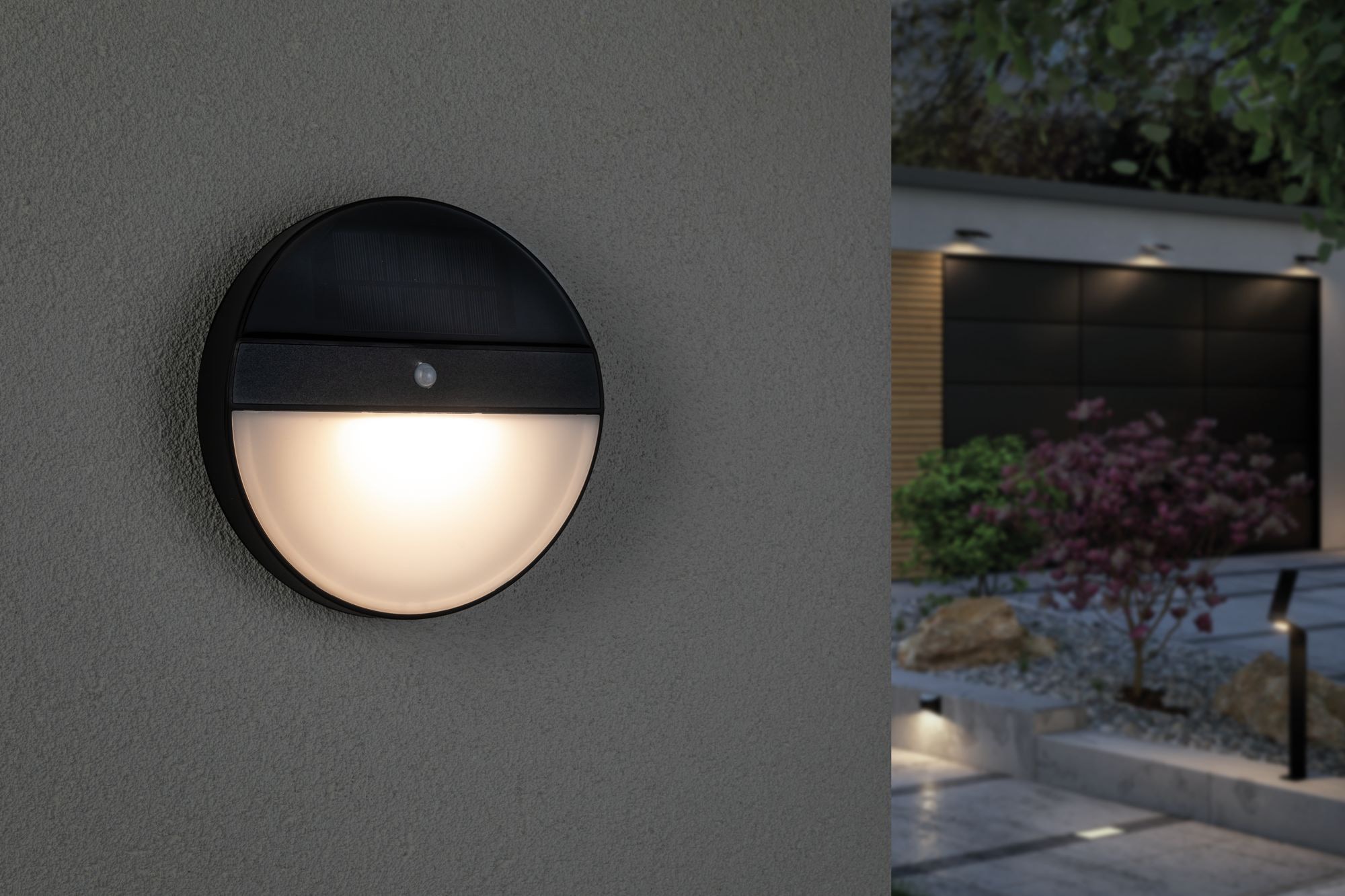 Paulmann LED Außen-Wandleuchte »Elois«, 1 flammig, Leuchtmittel LED-Board | LED fest integriert, LED-Board, Solar, mit Bewegungsmelder
