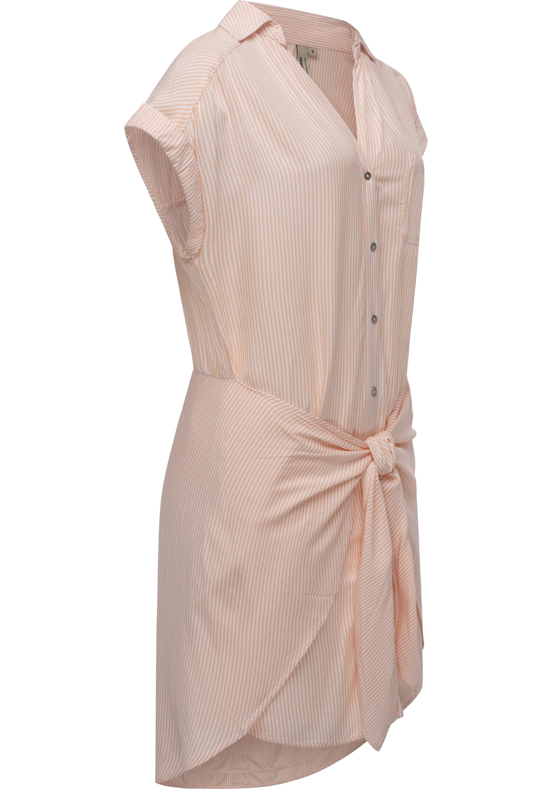 Ragwear Blusenkleid »Bahaya Stripe«, gestreiftes Damen Sommerkleid mit Bindeband