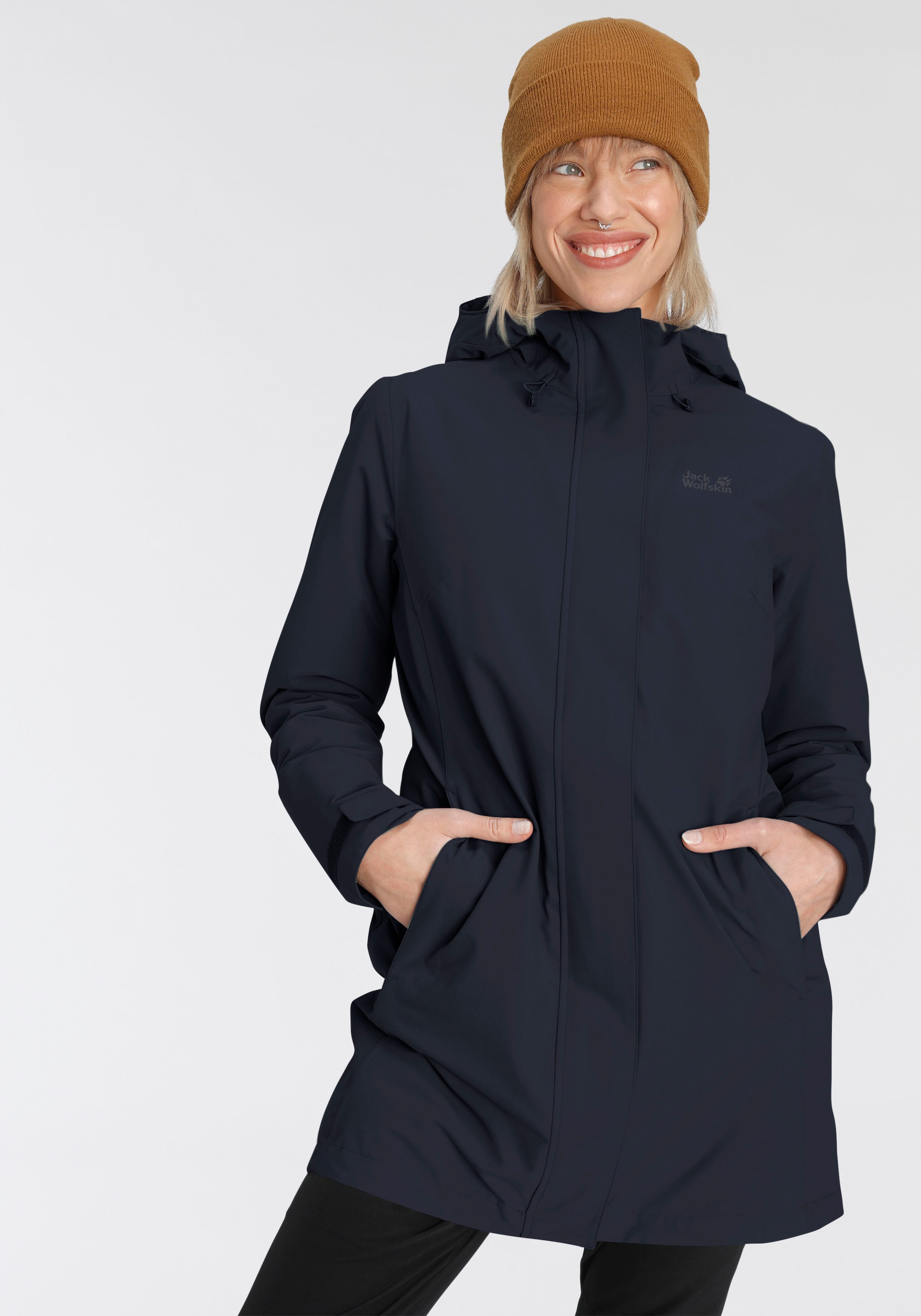 Jack Wolfskin Parka "KIOLA", mit Kapuze, Wärmend, winddicht, Übergangsjacke günstig online kaufen