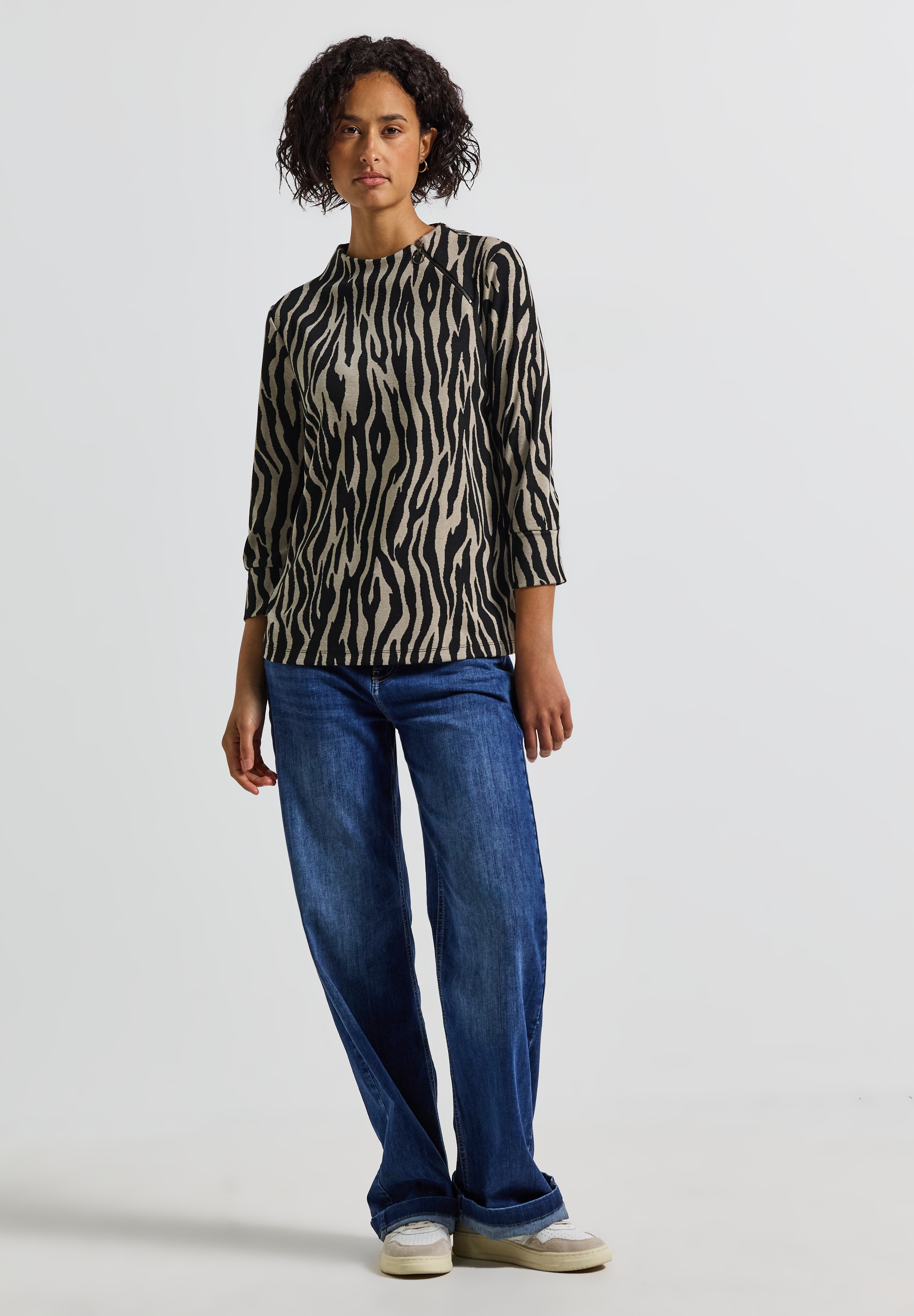 STREET ONE 3/4-Arm-Shirt, mit 3/4 Ärmeln