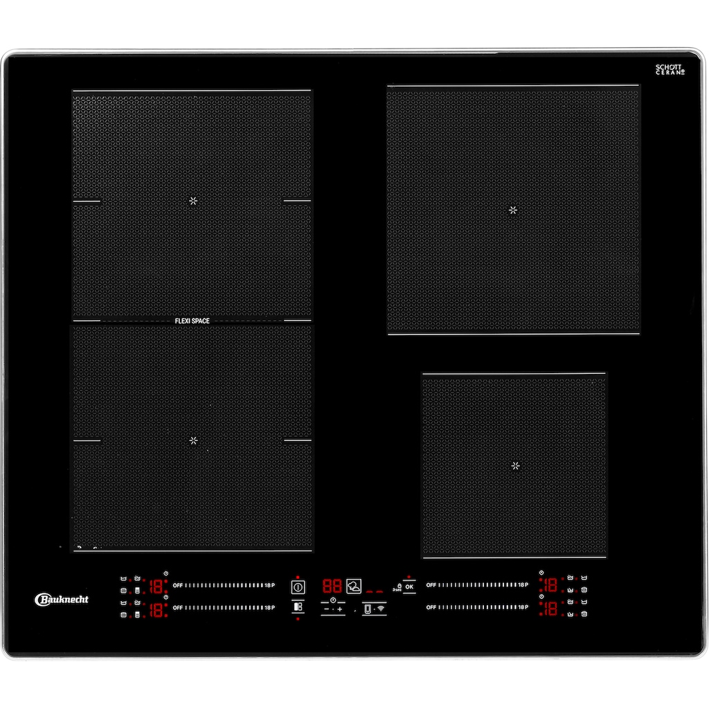 BAUKNECHT Backofen-Set »BAKO CONNECTIVITY«, BIK7 CHC8TS PT, mit 3-fach-Teleskopauszug, (Set)