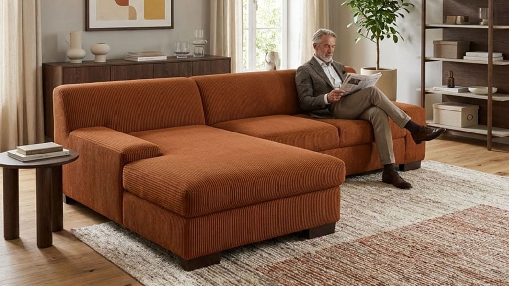 OTTO home "Faxxe 268 x 153 cm, auch mit Schlaffunktion" aus haustierfreundlichem Pet Friendly Cord, L-Form