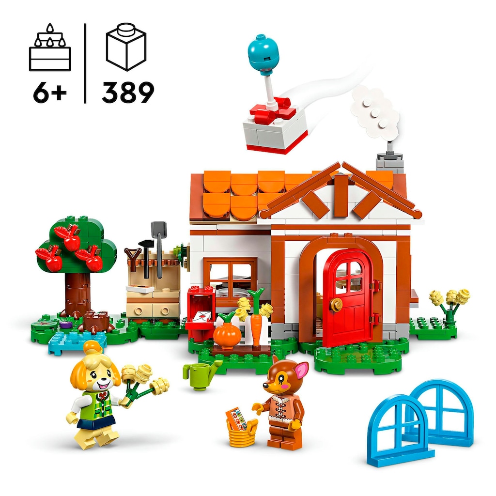 LEGO® Konstruktionsspielsteine »Besuch von Melinda (77049), LEGO® Animal Crossing«, (389 St.), Made in Europe