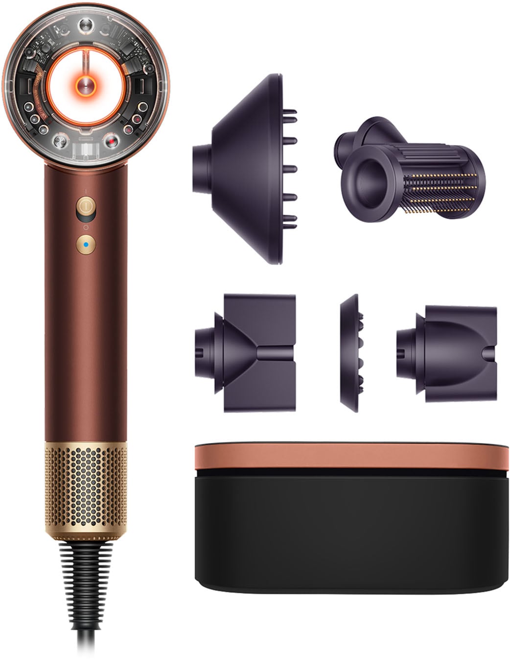 Dyson Tactical Supersonic Nural™ hair dryer Straight+Wavy Plum Copper - Image 2