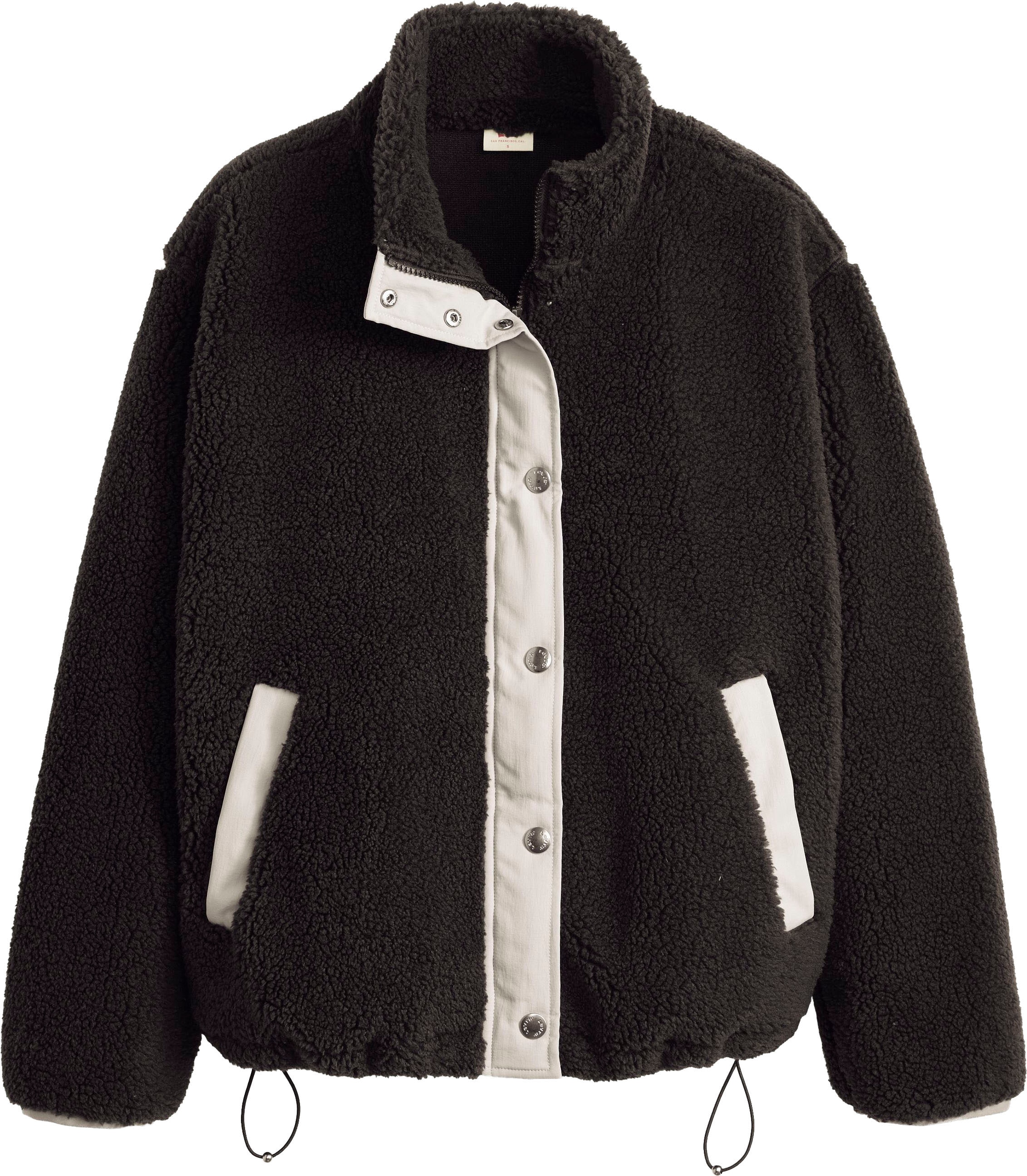 Levi's® Plüschjacke »LSE_VALLEY SHERPA JACKET« mit kontrastfarbenen Details und Tunnelzug, wärmend, Übergangsjacke