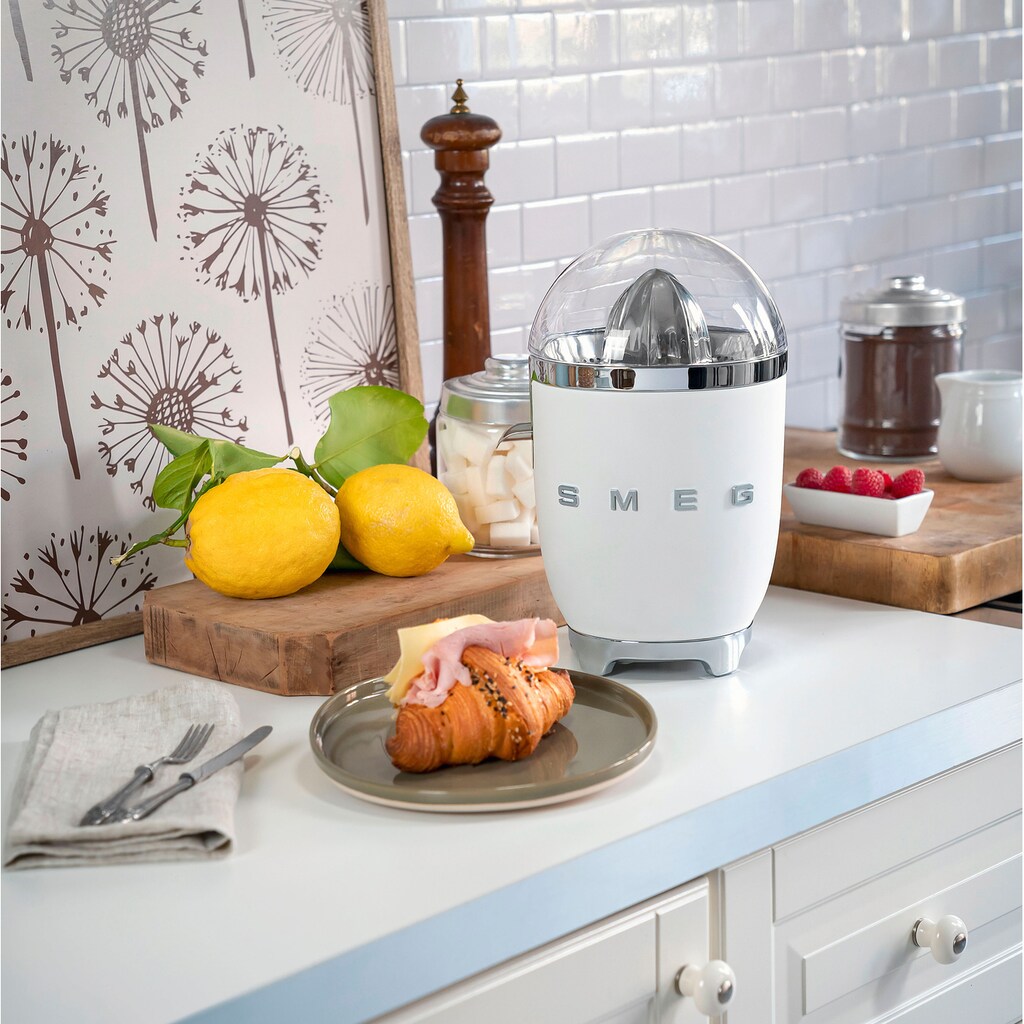 Smeg Zitruspresse »CJF01WHMEU Weiß Matt«, 70 W