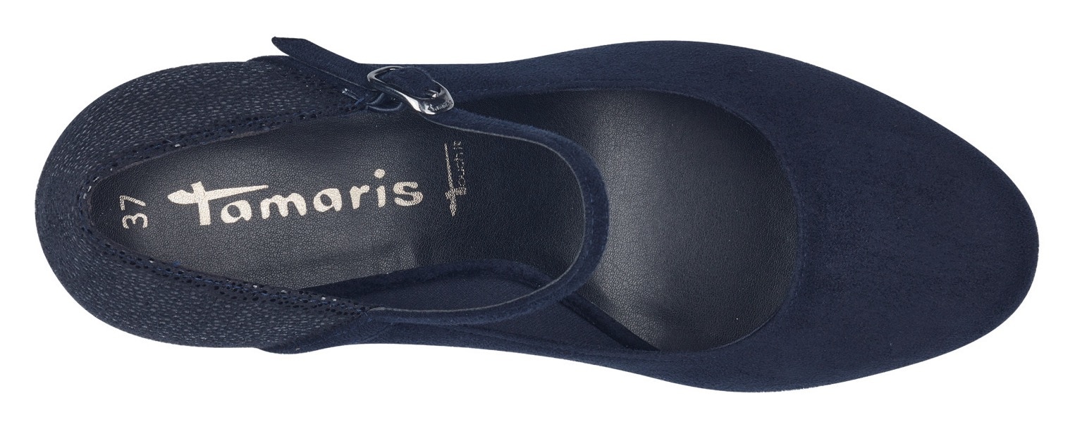 Tamaris Spangenpumps, mit Metallic-Applikation an der Ferse und Absatz