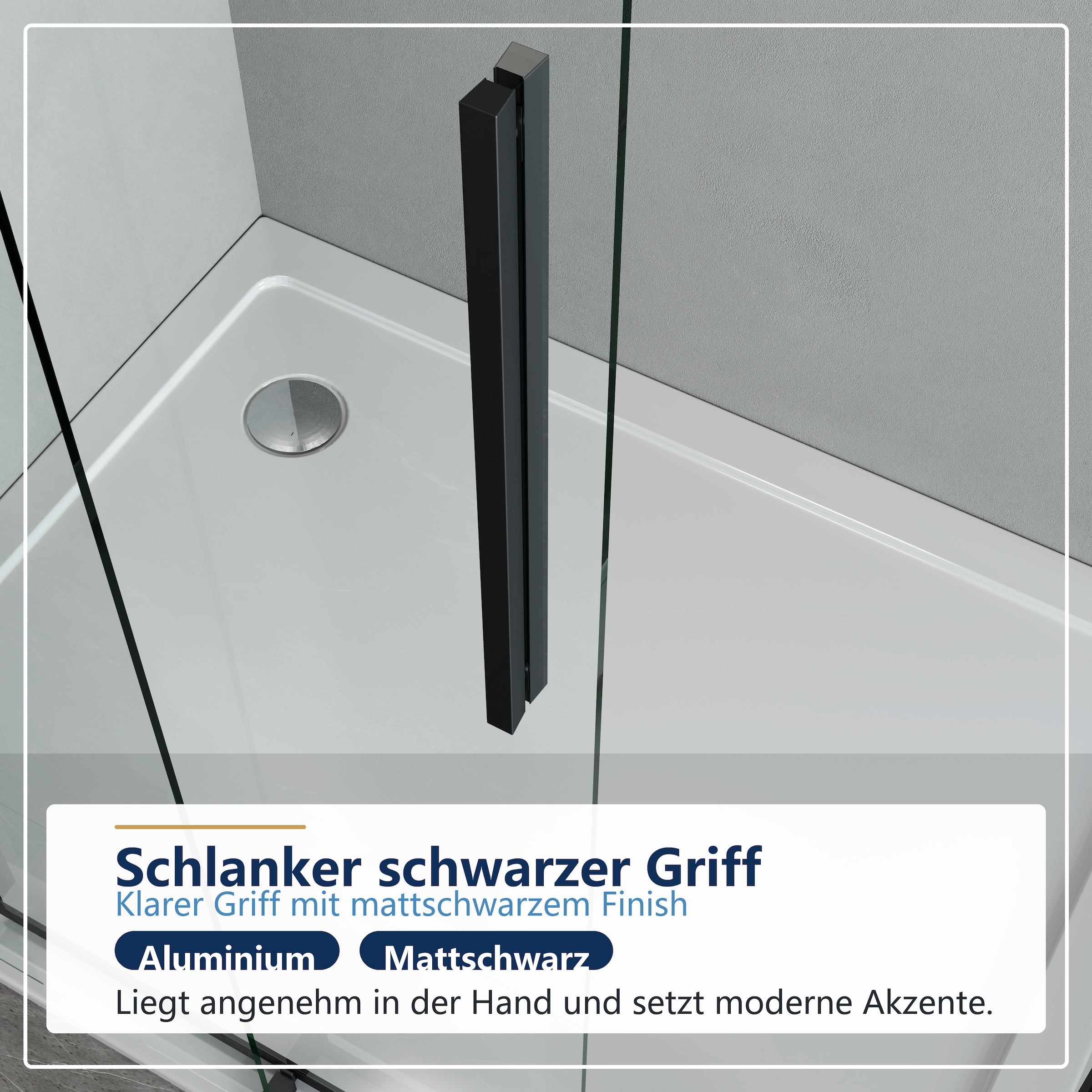 welltime Eckdusche »Pienza« Rechteckige Dusche mit Softclose