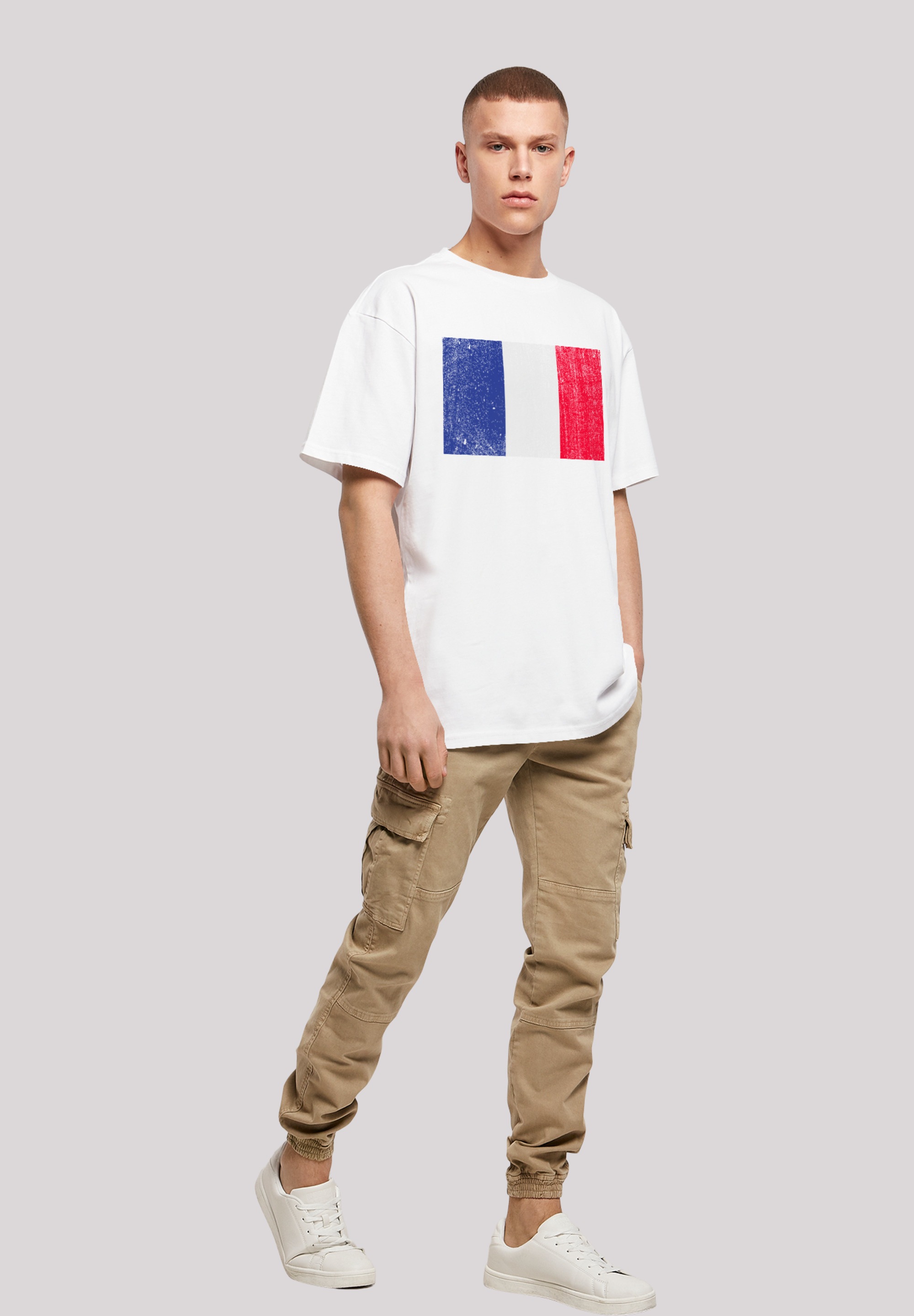 distressed«, »France kaufen Frankreich Print ▷ Flagge | T-Shirt F4NT4STIC BAUR