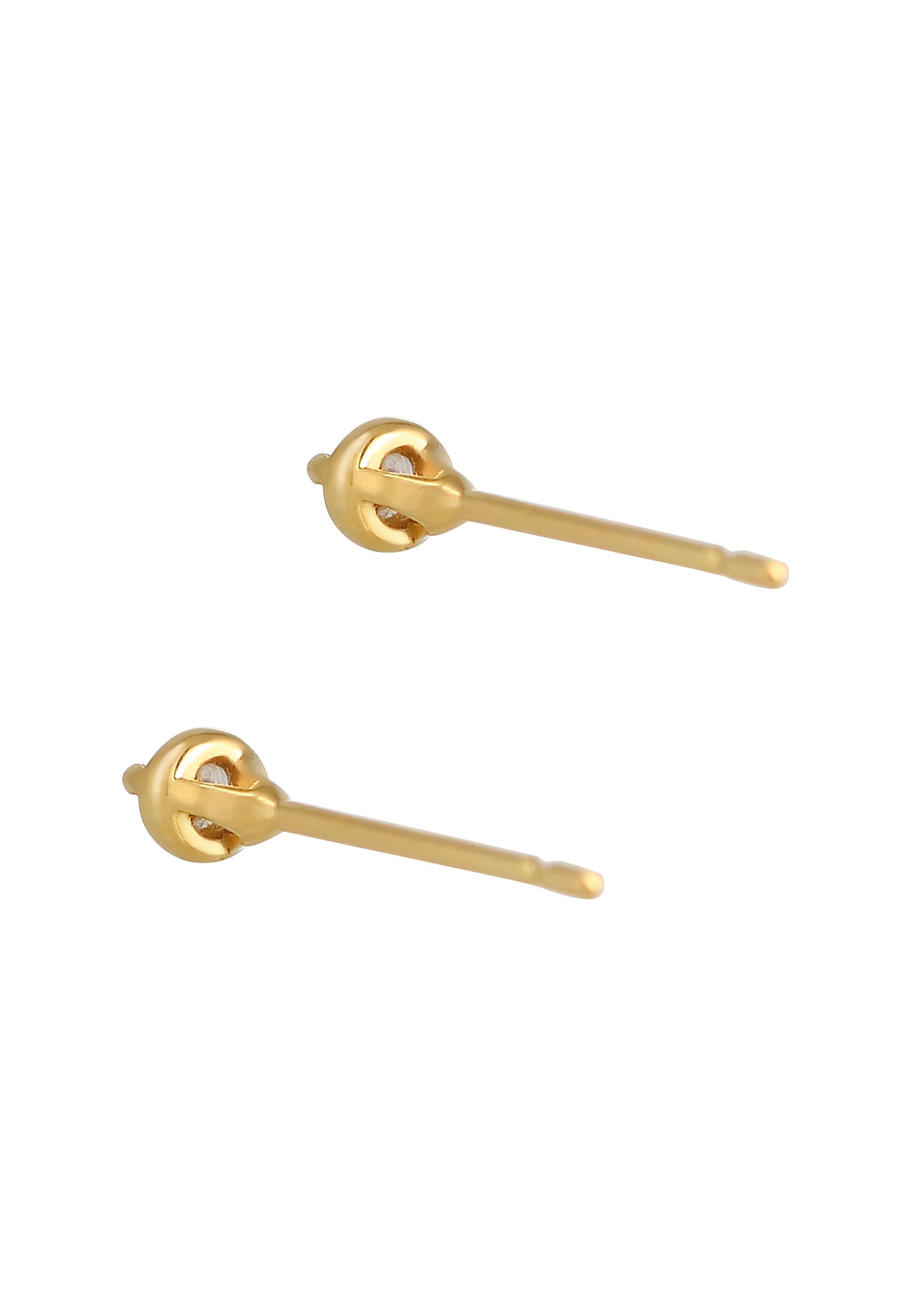 Elli DIAMONDS Paar Ohrstecker »Ohrstecker Diamant Weiß Brillantschliff (0.06 ct) 585 Gelbgold«