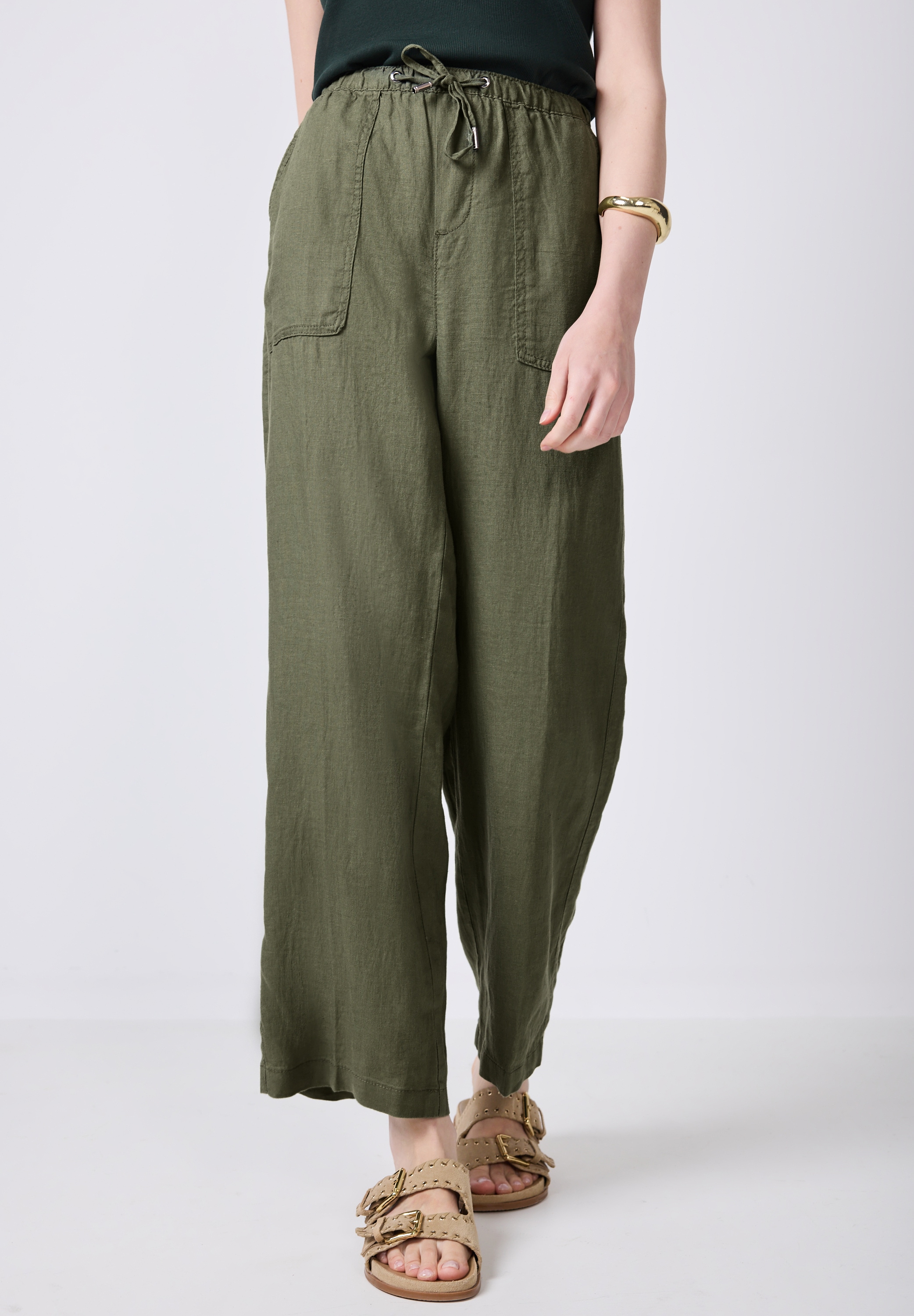 STREET ONE STUDIO Stoffhose, Elastikbund mit Tunnelzug