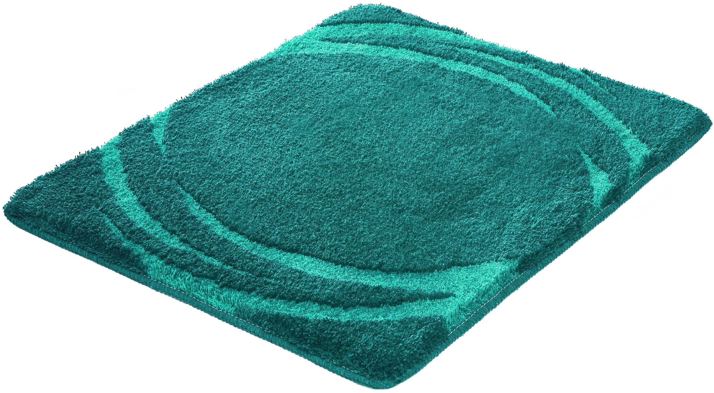Kleine Wolke Badematte ""Mystic", Badvorleger, Badezimmer Teppich" Höhe 25 mm rutschhemmend beschichtet fußbodenheizungsgeeignet Badteppich, modernes Design, Hoch-Tief Effekt, rechteckig & rund