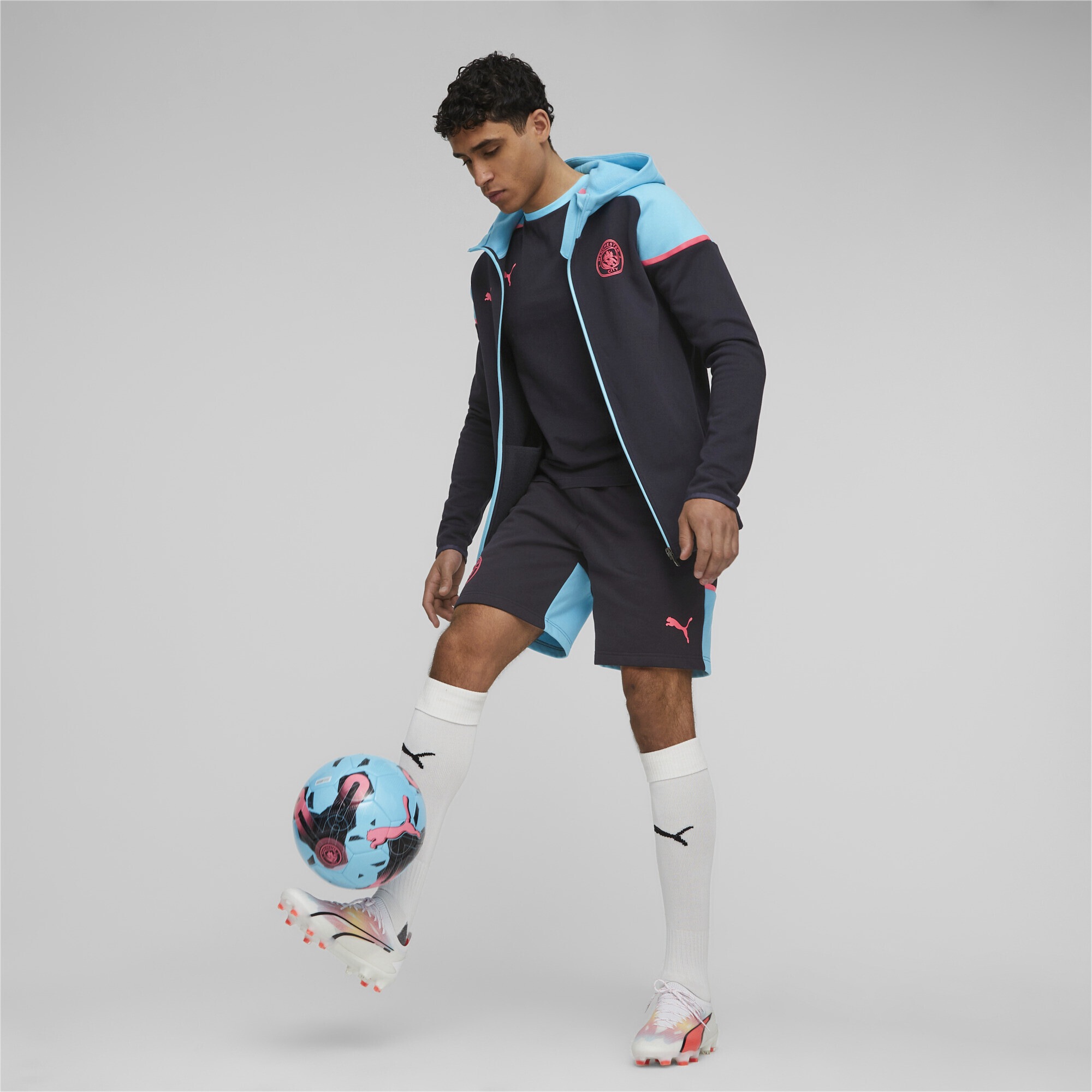 PUMA Trainingsjacke »Manchester City Football Casuals Kapuzenjacke Herren«