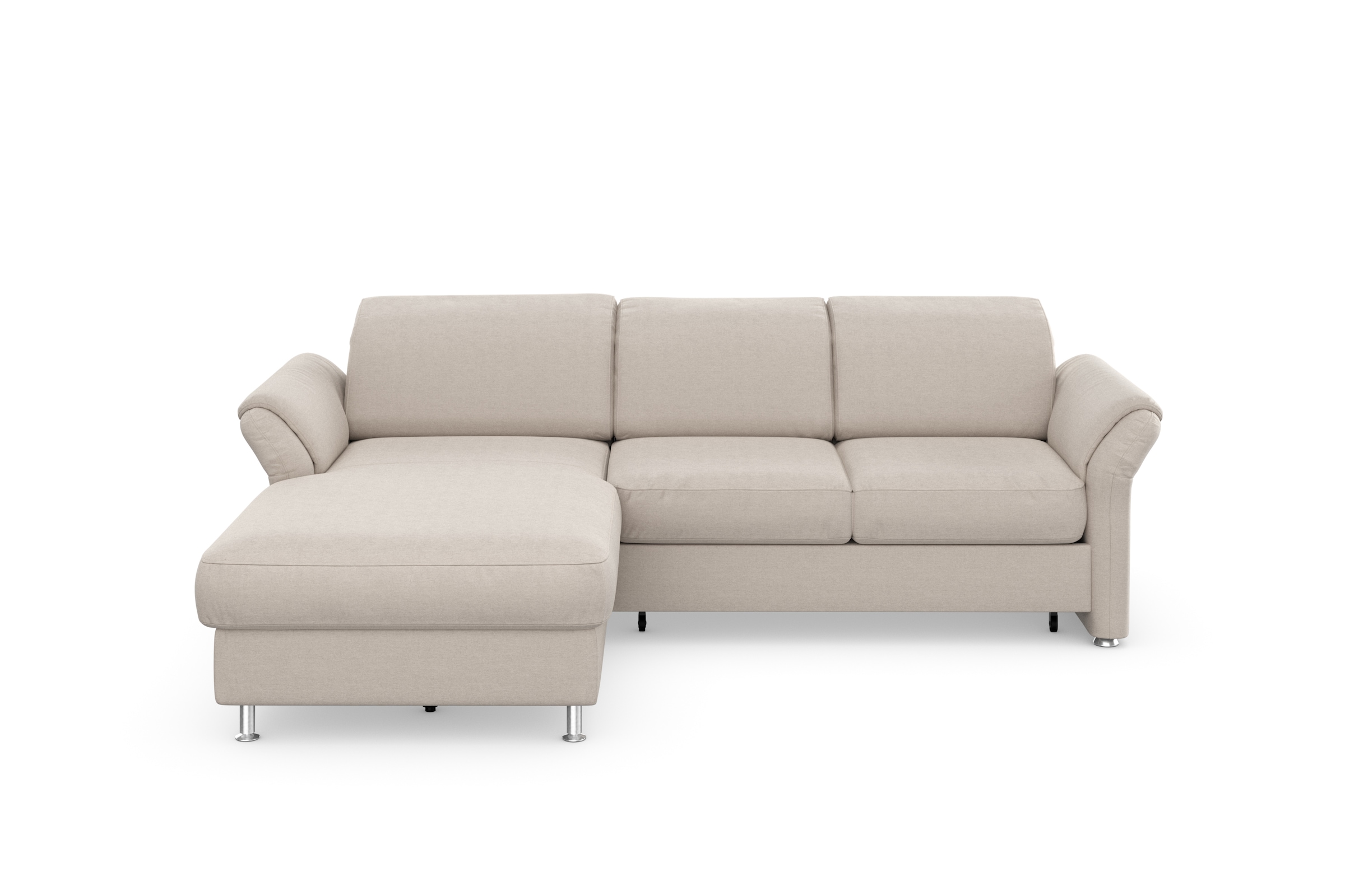 sit&more Ecksofa »Apulia L-Form«, wahlweise Bettfunktion, Bettkasten und Kopf- und Armteilverstellung