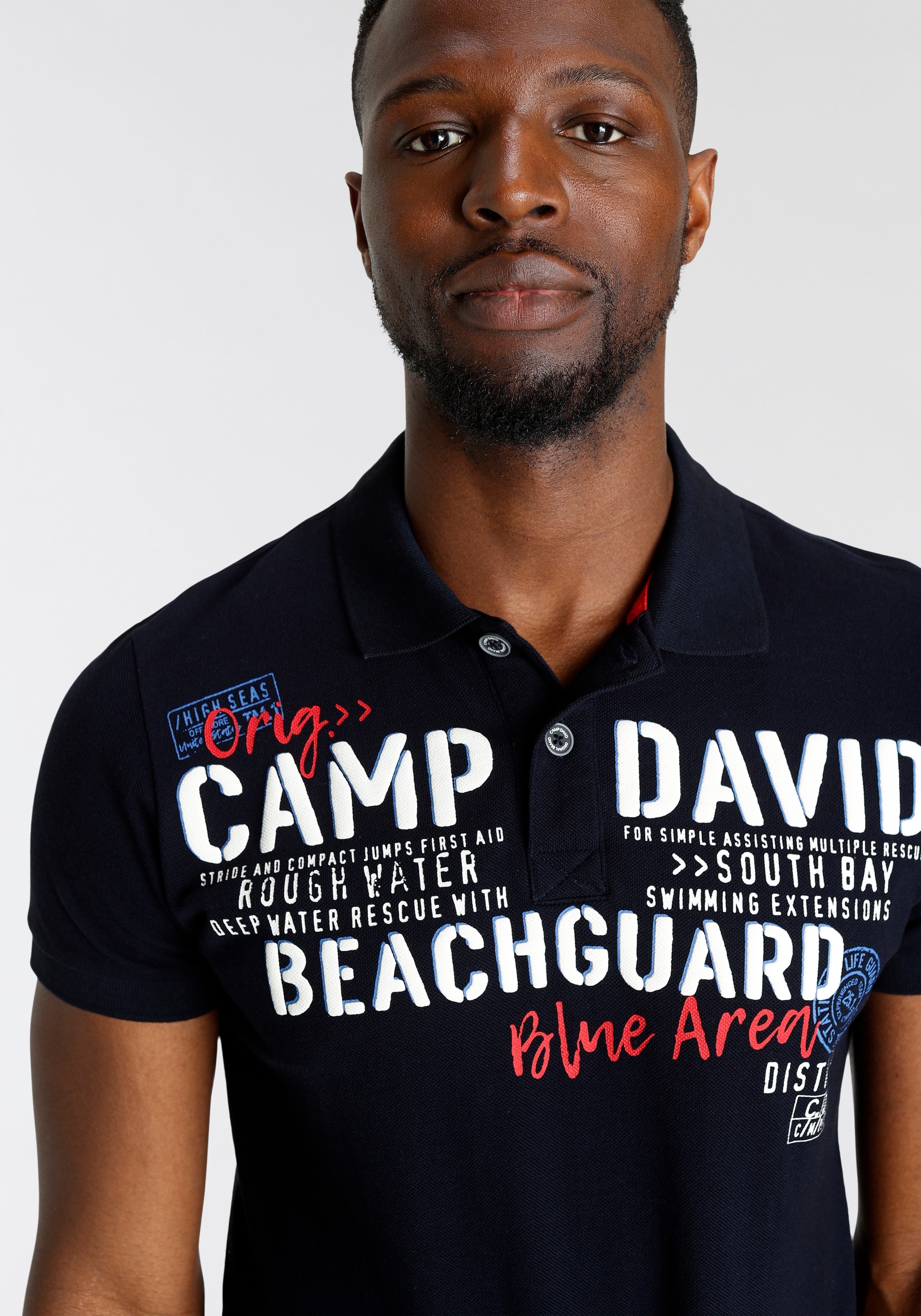 CAMP DAVID Poloshirt, in hochwertiger Piqué-Qualität