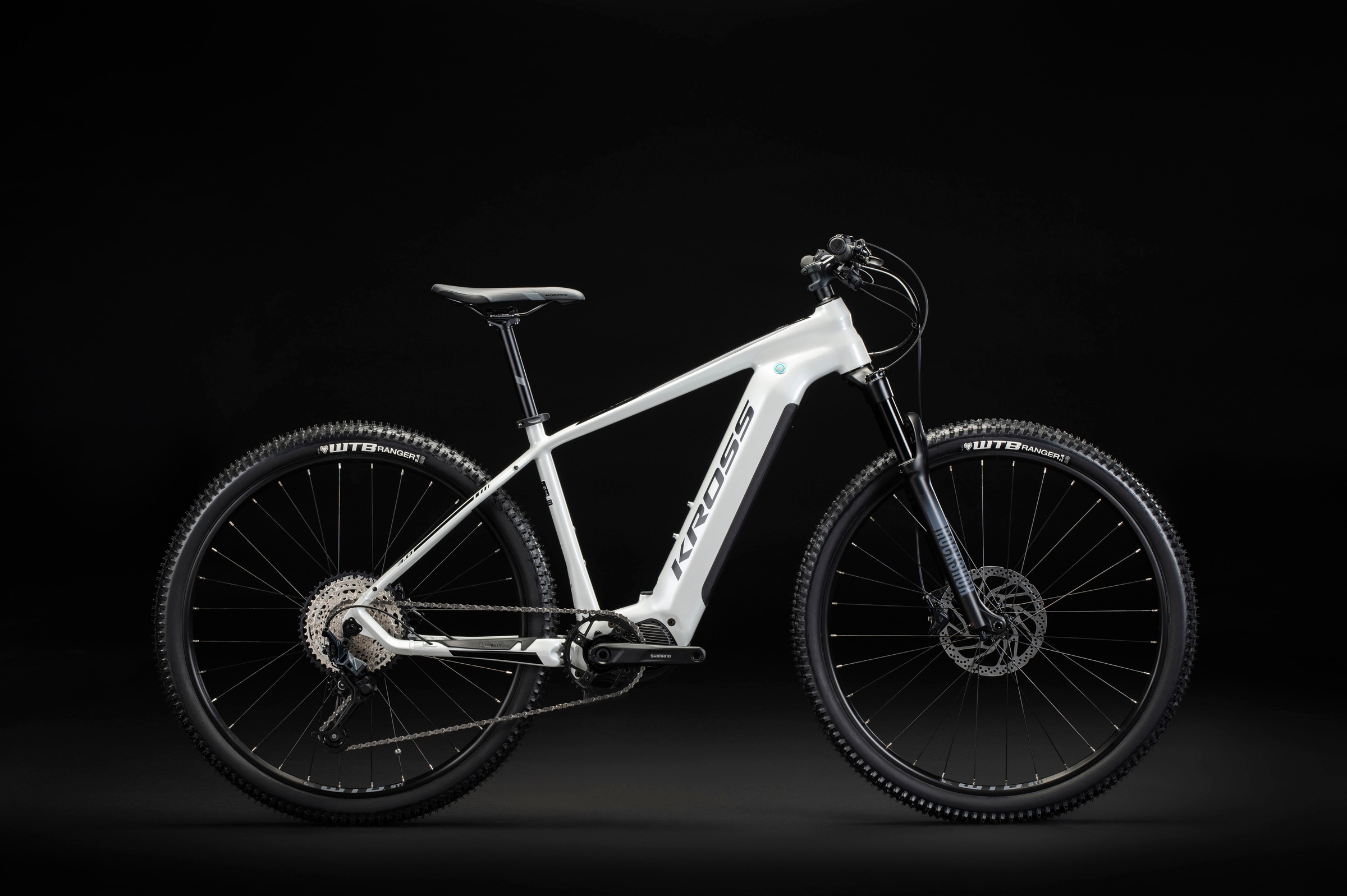 Kross E-Bike »E-MTB Level Boost 3.0 29 Zoll weiß«, 12 Gang, Shimano, DEORE SLX M7100, Mittelmotor 250 W