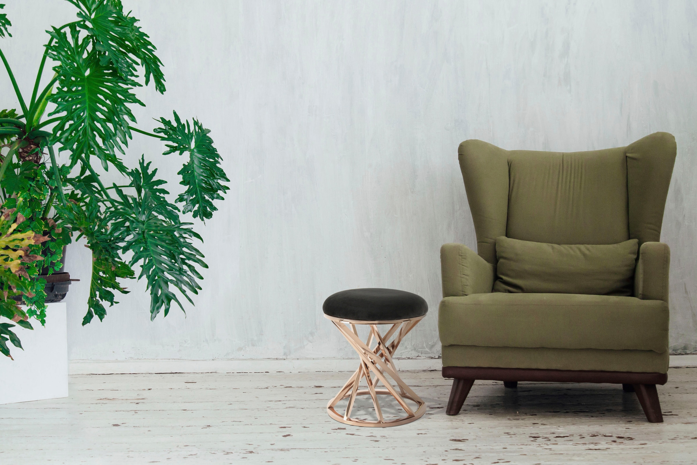 Kayoom Sitzhocker "Hocker Wesley 325,Sitzpouf in elegantem Design, Gestell günstig online kaufen
