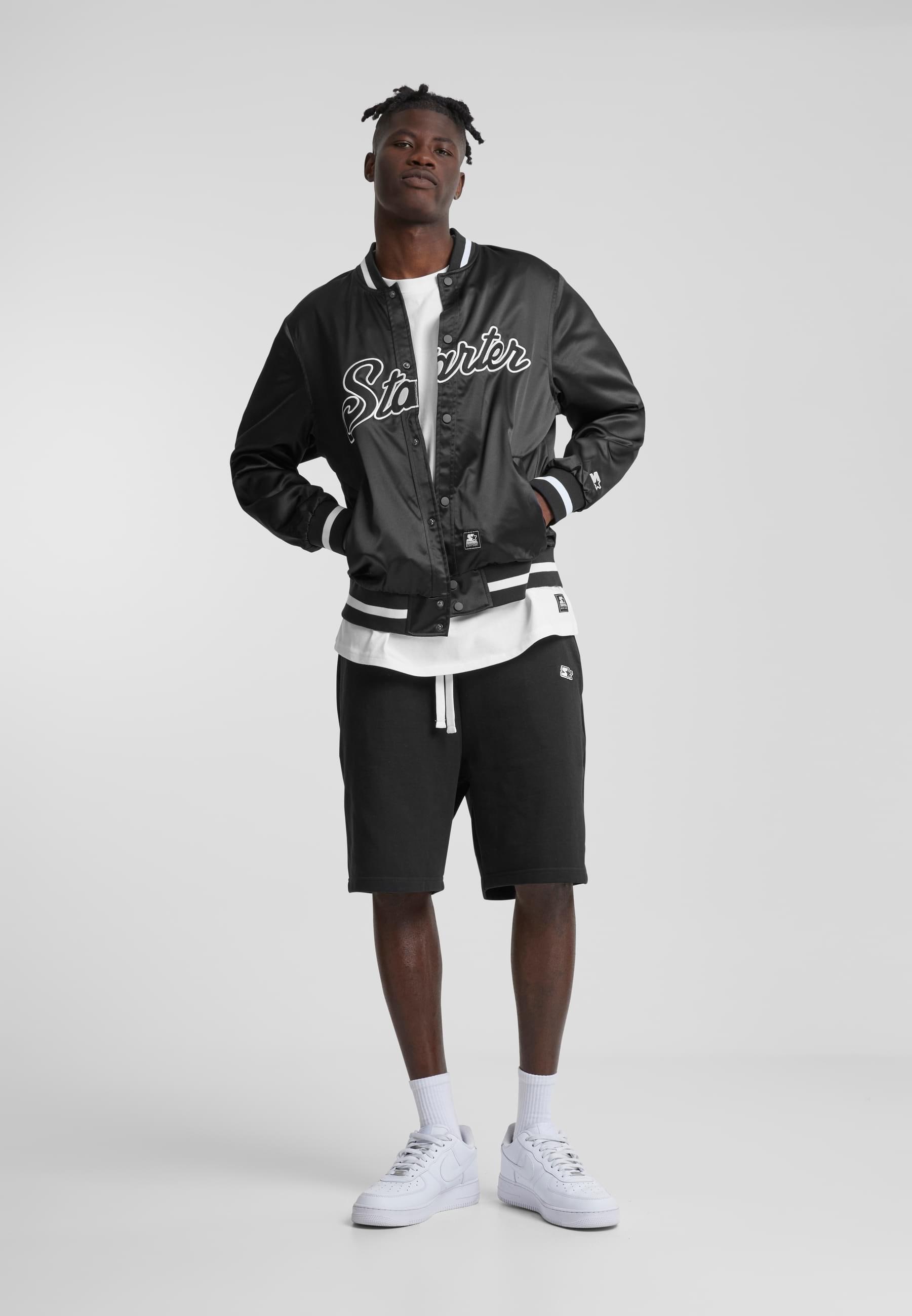 Starter Black Label Collegejacke »Starter Black Label Herren Starter Satin College Jacket«, (1 St.), ohne Kapuze