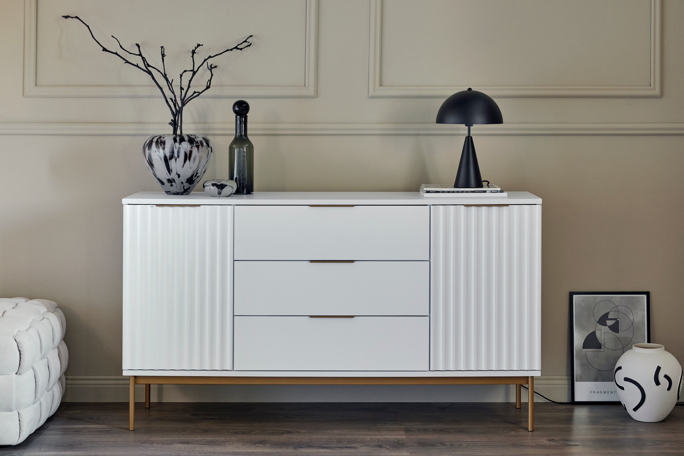Jahnke Sideboard "CARVE SB 150" 1 Stk. tlg. Sideboard, raffiniertes Design, günstig online kaufen