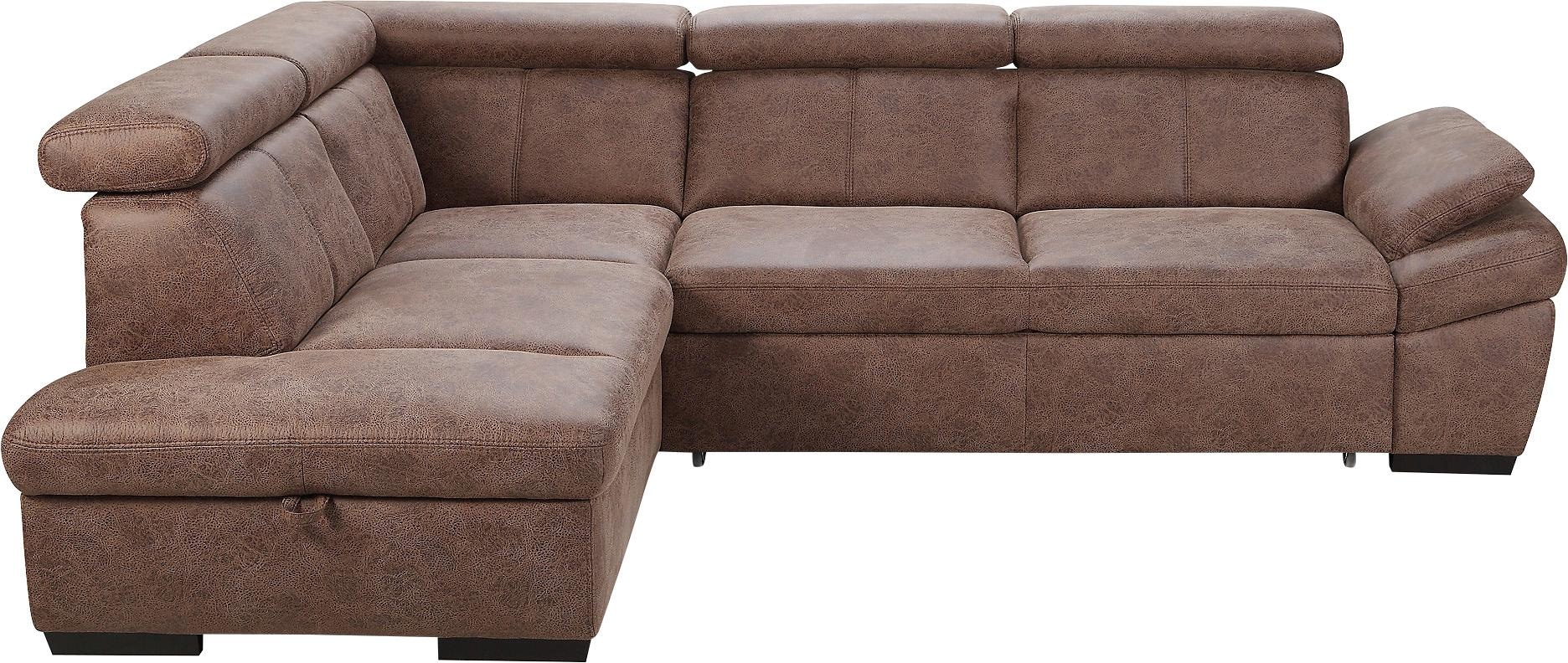 exxpo - sofa fashion Ecksofa "Salerno, Funktionssofa, hoher Sitzkomfort, Br günstig online kaufen
