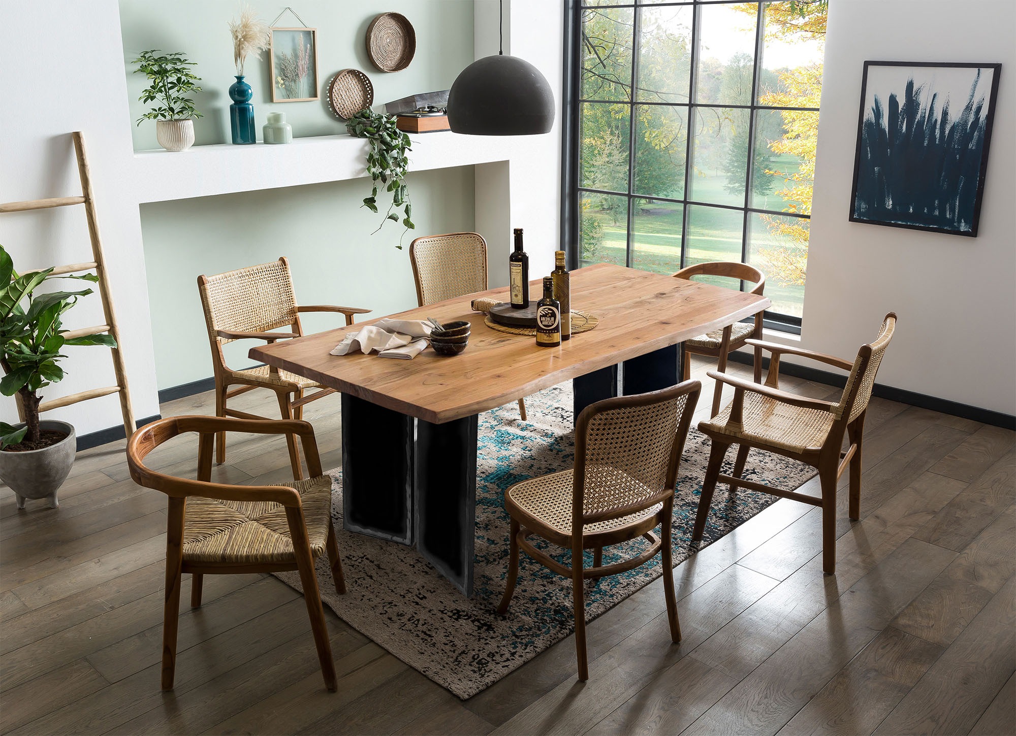 INOSIGN Baumkantentisch 1 Stk. tlg. gebeizt, lackiert und gewachst günstig online kaufen