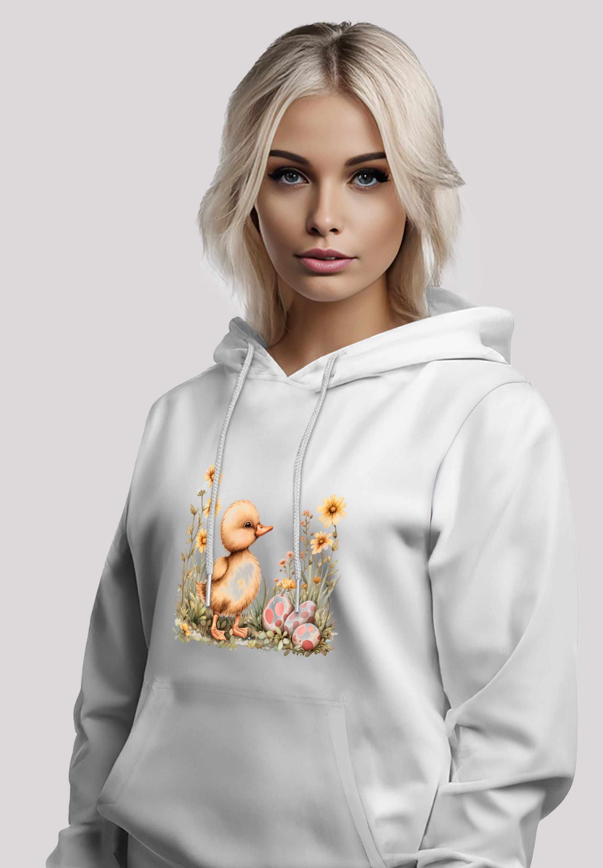 F4NT4STIC Kapuzenpullover »Niedliche Enten Ostereier«, Premium Qualität